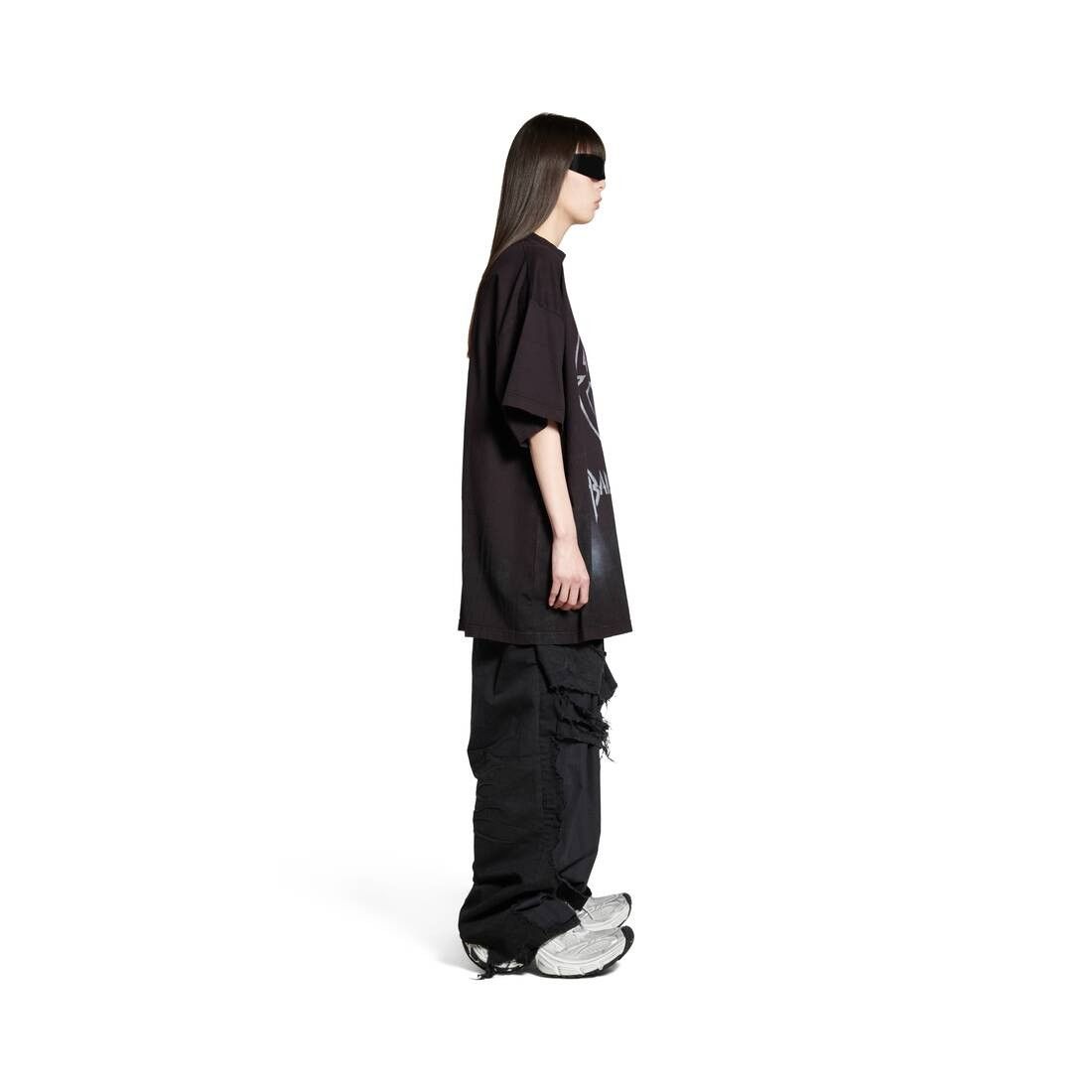 Balenciaga o1la1rc1a0925 Dup / Metal BB Stencil T-Shirt Small Fit Black Size S / US 4 / IT 40 - 3 Thumbnail