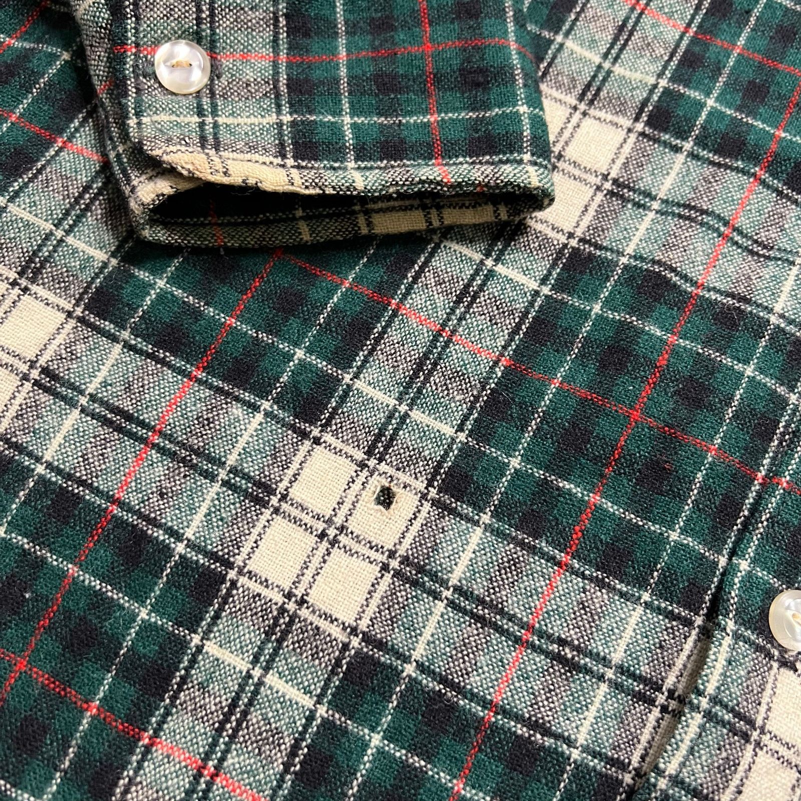 Woolrich Woolen Mills Woolrich Plaid Wool Shirt Flannel Mens Medium Green Lined Size US M / EU 48-50 / 2 - 8 Thumbnail