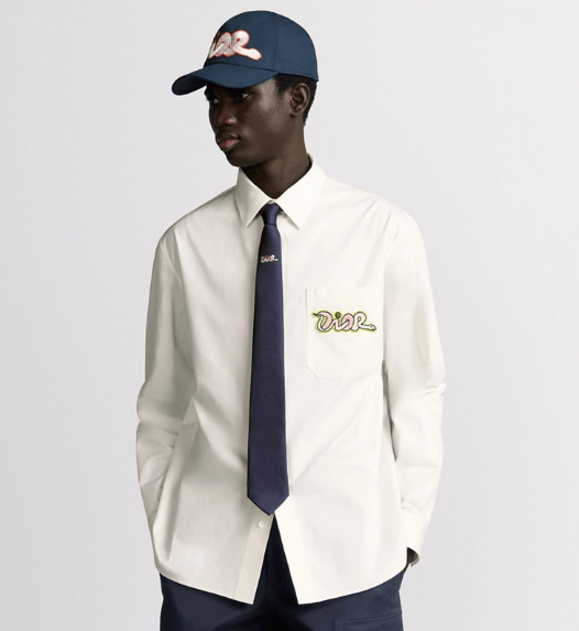 Dior × Kaws o1w1db11025 51C104 Size : OS / KAWS Tie in Navy Blue Size ONE SIZE - 4 Thumbnail