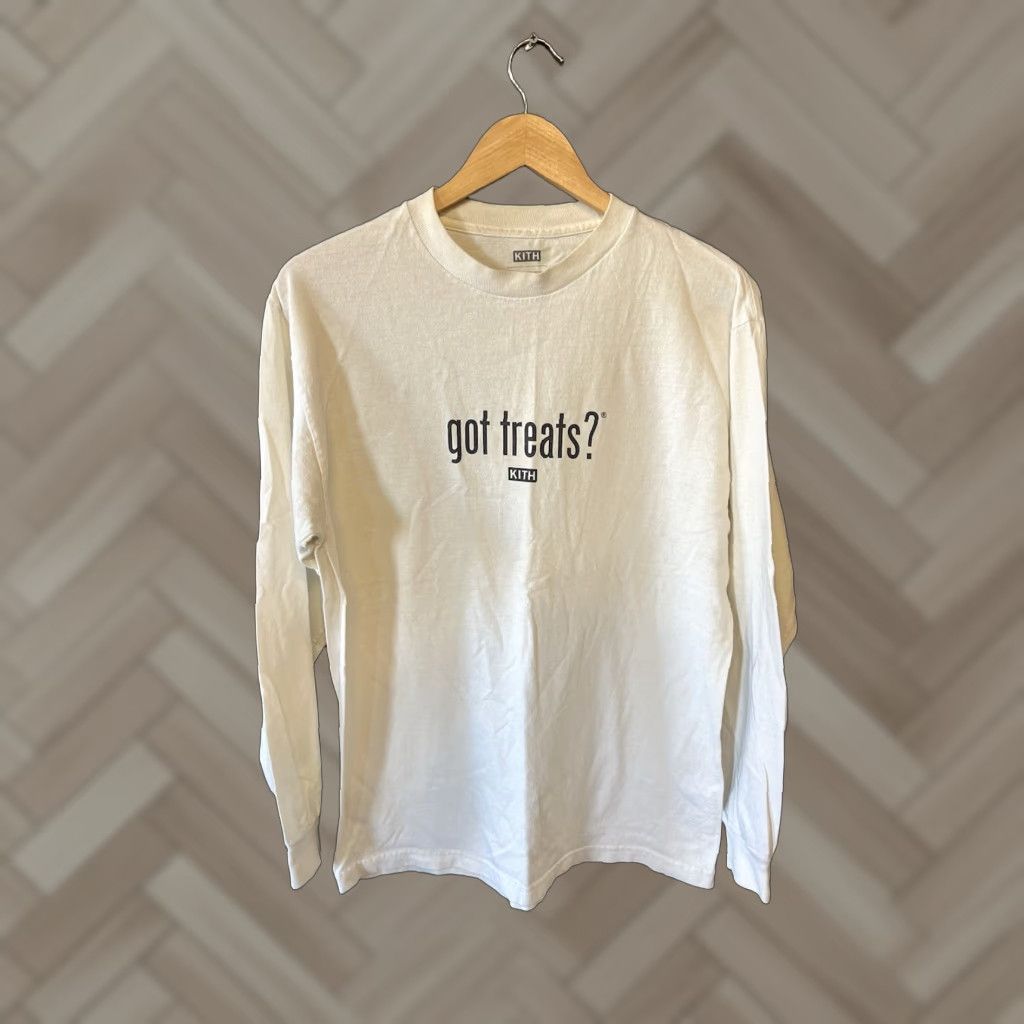 Kith Kith Mens White Long Sleeve Got Treats T-shirt M White Long Sleeve Shirt Mens Size US M / EU 48-50 / 2 - 1 Thumbnail
