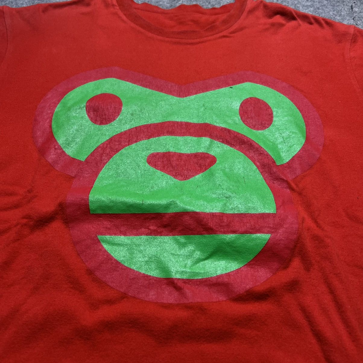 Bape 00s Bape red face tee archive vintage Size US L / EU 52-54 / 3 - 5 Thumbnail