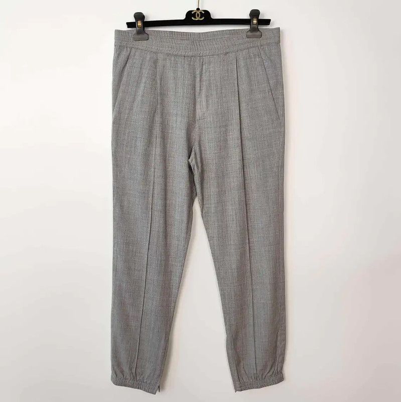 Dior Dior Men's Gray Wool Casual Pants 0089 Size US 36 / EU 52 - 1 Thumbnail