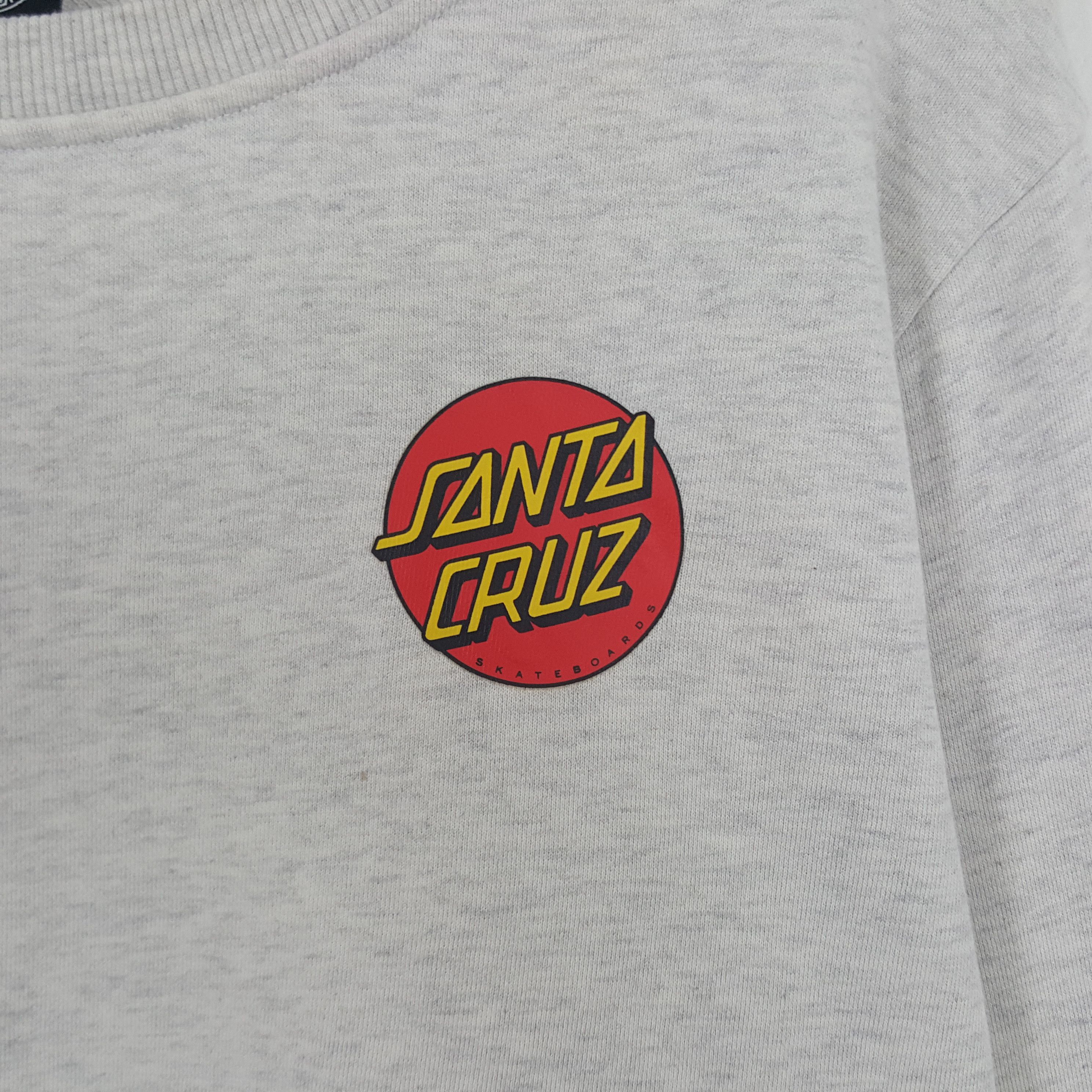 Santa Cruz Skateboards × Vintage Vintage Santa Cruz Skateboard Sweatshirt Size US XL / EU 56 / 4 - 4 Thumbnail