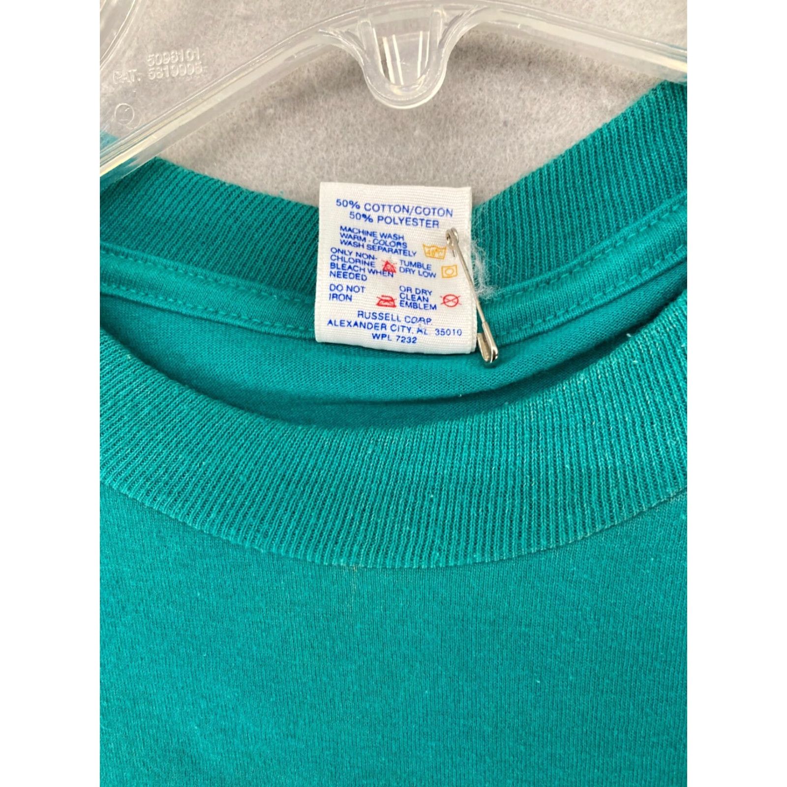 Jerzees VINTAGE JERZEES T-Shirt Mens M Green 90s 50/50 Jersey Short Sleeve Crew Neck Solid Size US M / EU 48-50 / 2 - 5 Thumbnail