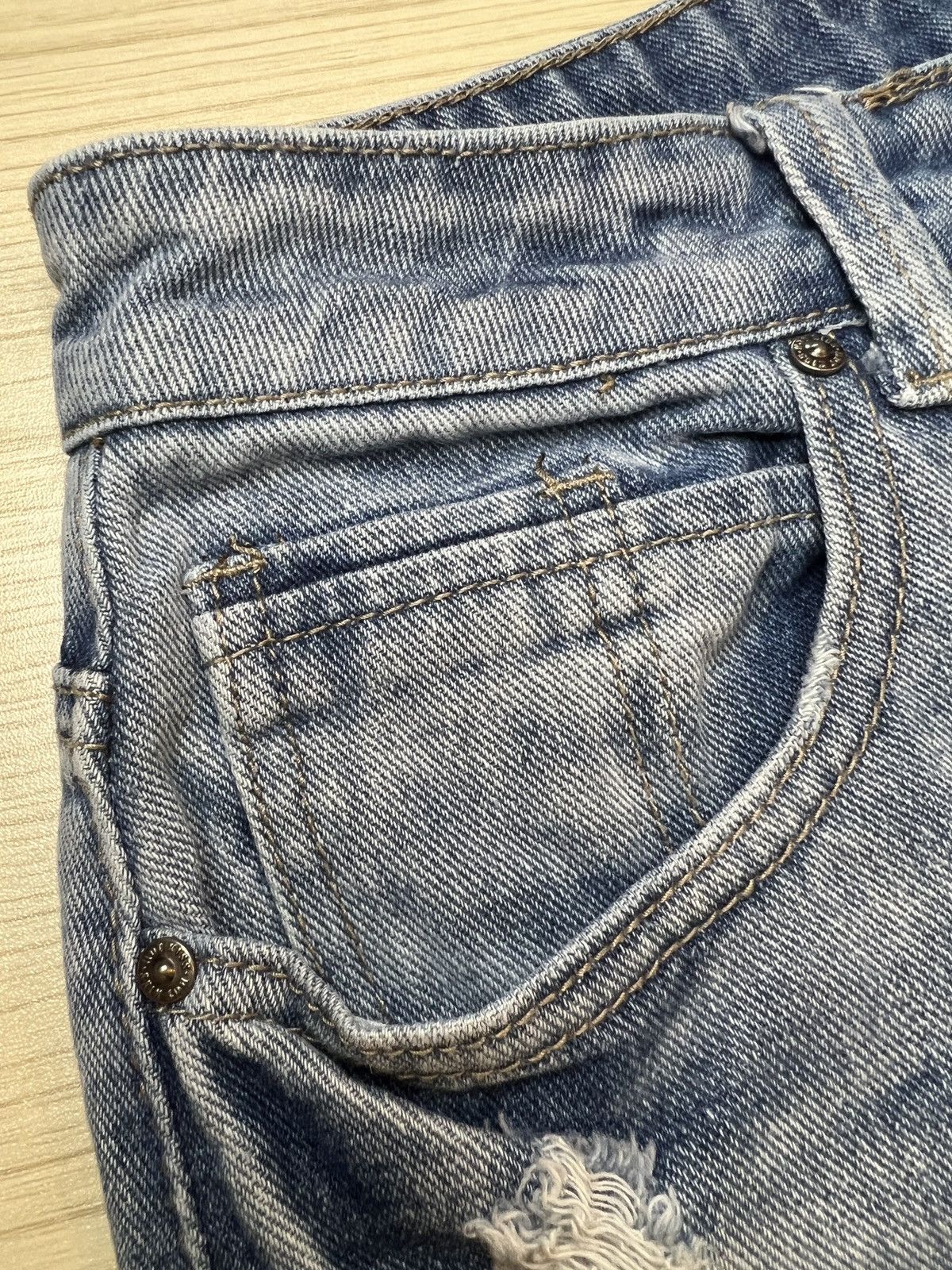 Other Mid Rise Straight Distressed Jeans Size 28" / US 6 / IT 42 - 3 Thumbnail