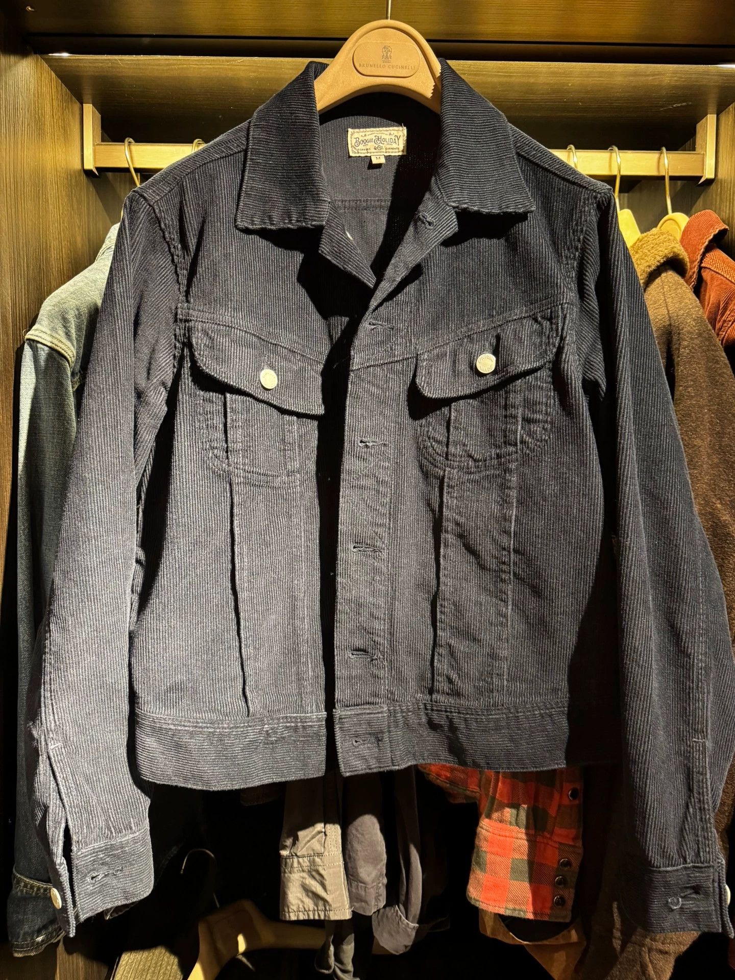 Boogie Holiday Boogie Holiday Corduroy Jacket Navy M Short Workwear Size US M / EU 48-50 / 2 - 1 Thumbnail