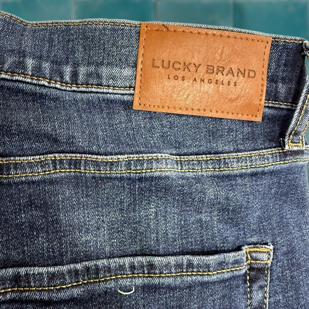Lucky Brand Jeans Mens 36x30 Blue Athletic Slim Stretch Denim 410, Men's