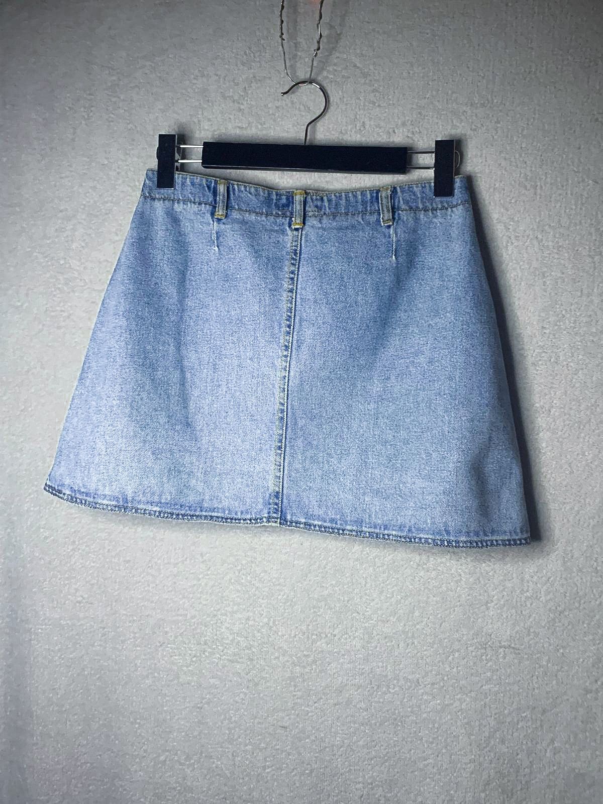 Handmade × Vintage Mini skirt fire flame art handmade Size 26" / US 2 / IT 38 - 7 Thumbnail