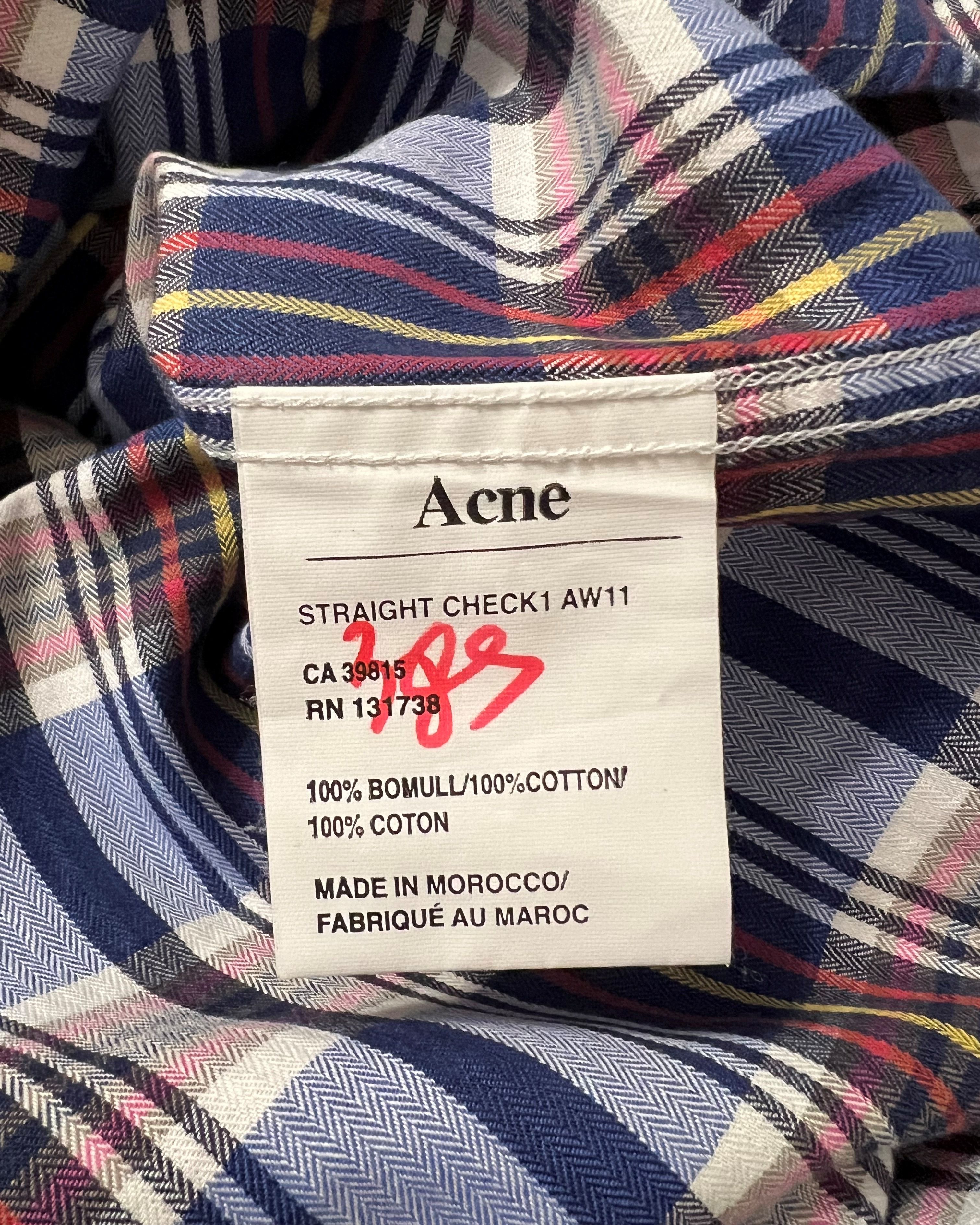Acne Studios ACNE STUDIOS SRTAIGHT CHECK SHIRT Size US XL / EU 56 / 4 - 5 Thumbnail