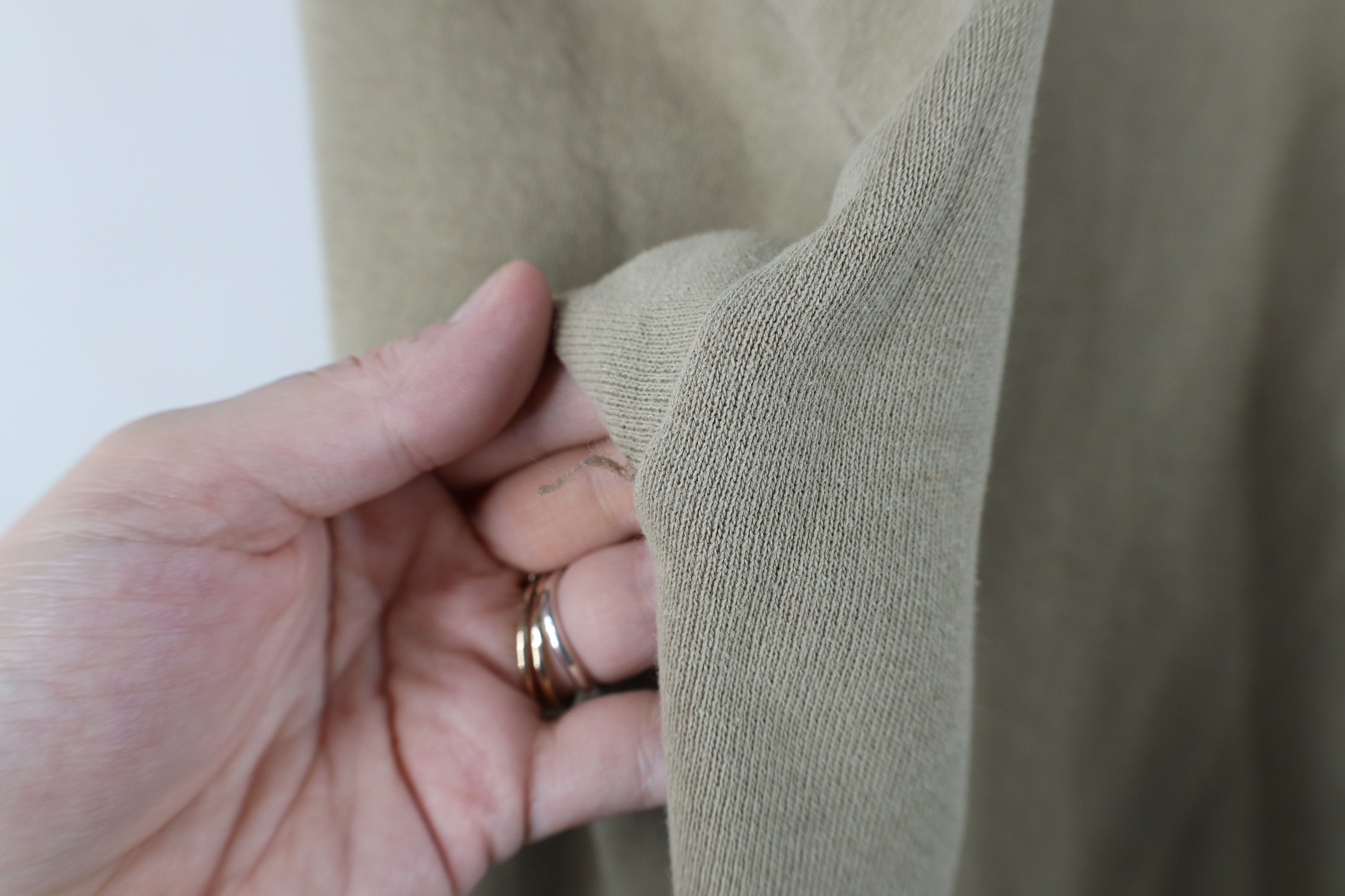 Vintage Vintage 90s Streetwear Blank Crewneck Sweatshirt Khaki Beige Size US XL / EU 56 / 4 - 11 Thumbnail