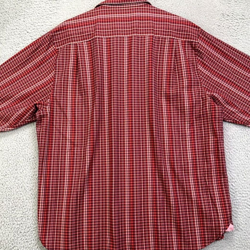 Tommy Bahama Tommy Bahama Button Up Shirt Adult XL Red Plaid Long Sleeve Pocket Casual Mens Size US XL / EU 56 / 4 - 3 Thumbnail