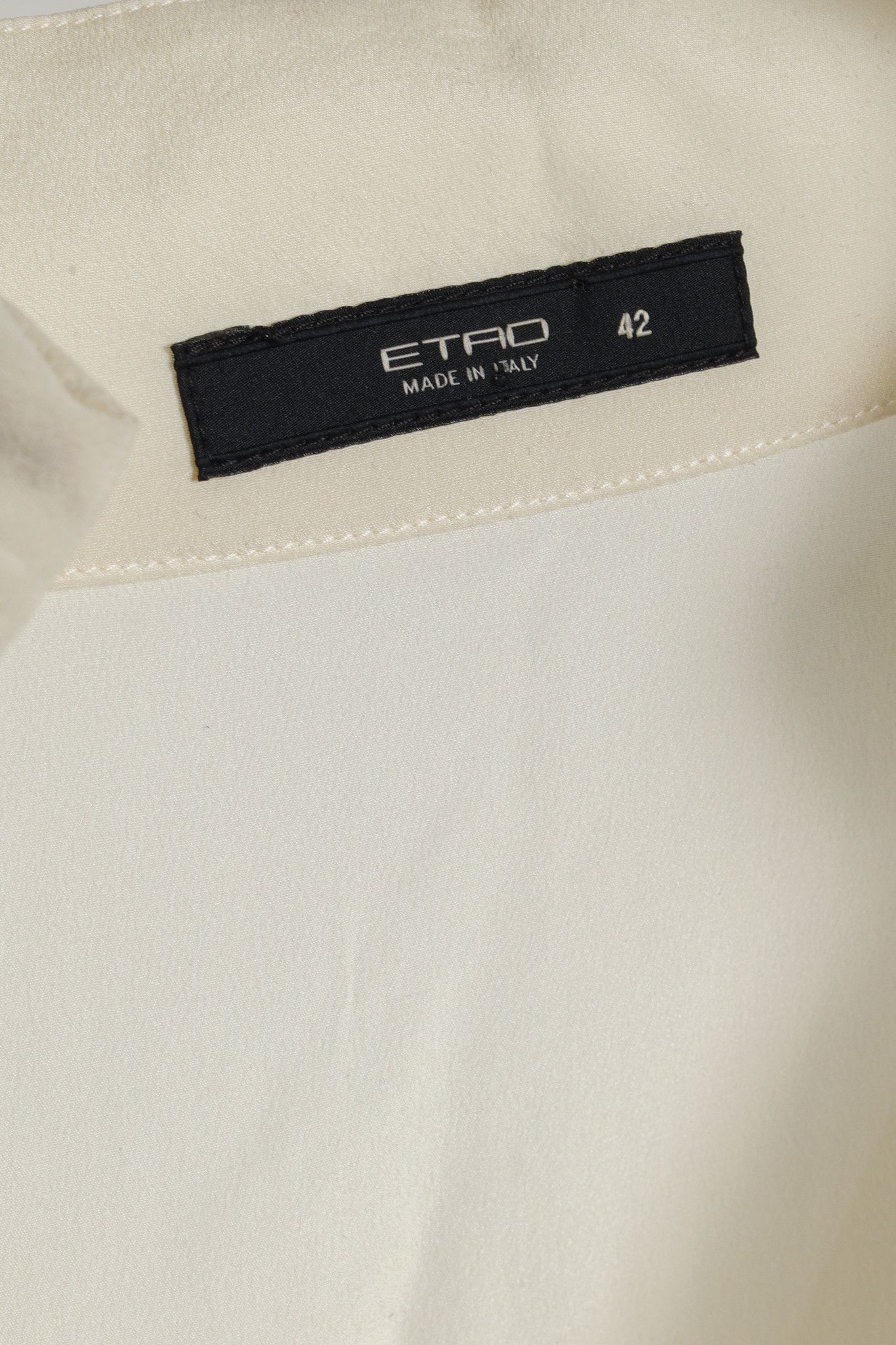 Etro Etro Cream Silk Cowl Neck Tunic Size M / US 6-8 / IT 42-44 - 4 Thumbnail