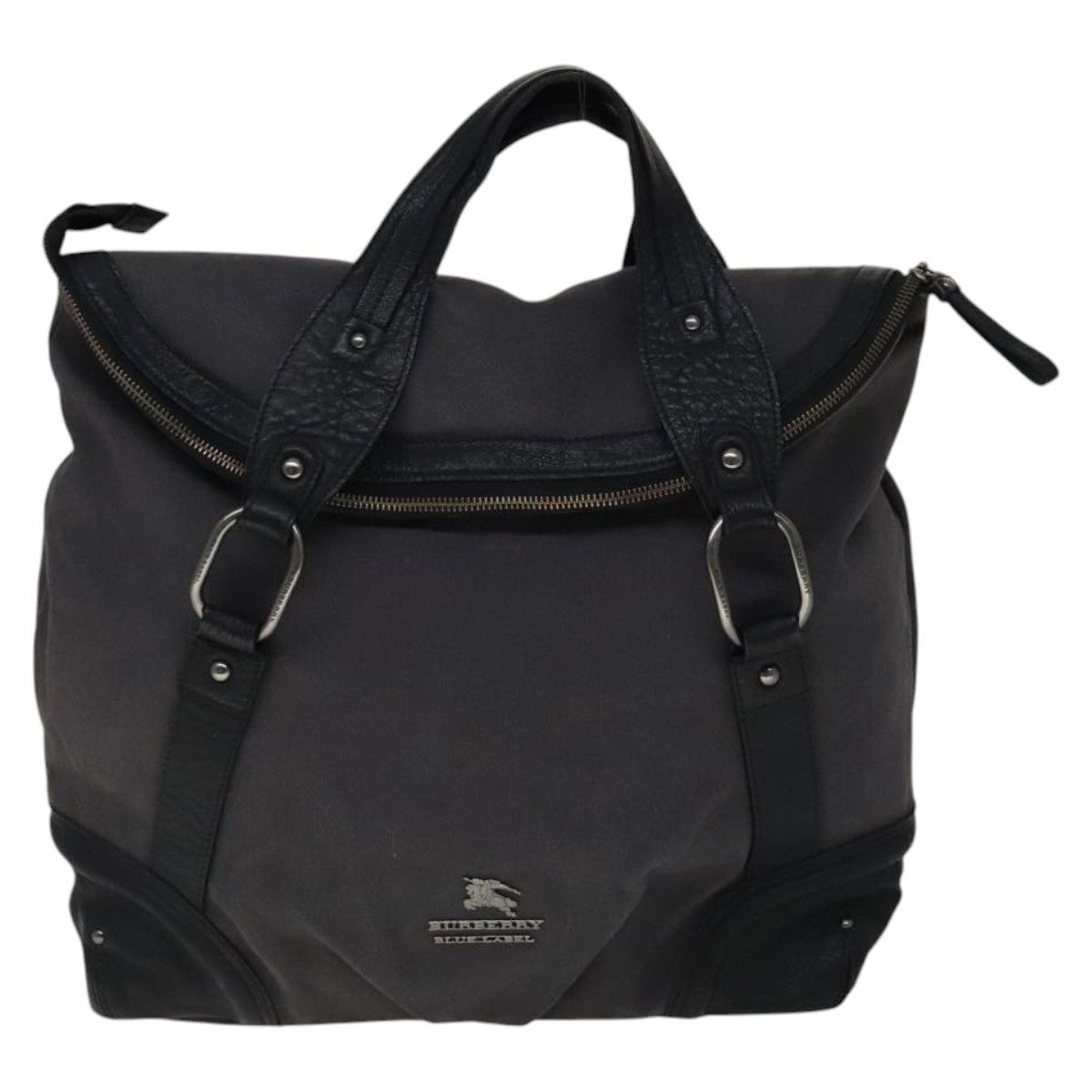 Burberry Blue Label Grey Canvas Handbag (Pre-Owned) Size ONE SIZE - 1 Thumbnail