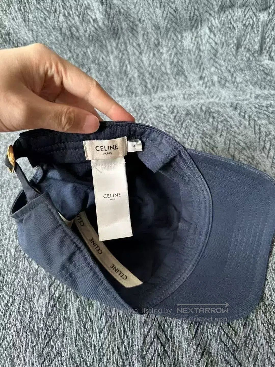 Celine celine logo baseball cap in navy blue. Size ONE SIZE - 5 Thumbnail