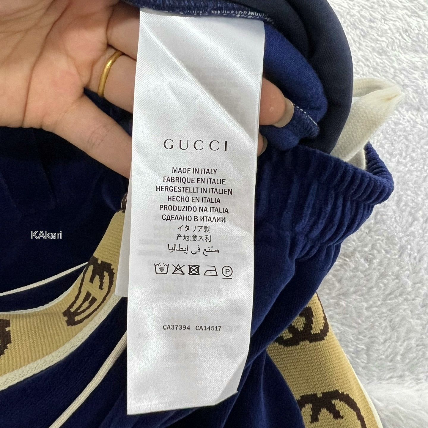 Gucci Gucci Blue Velvet Side GG Sweatpants Size US 26 / EU 42 - 5 Thumbnail