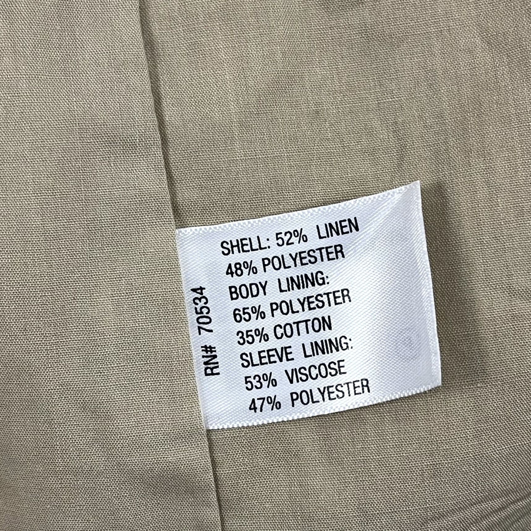 Orvis Orvis Blazer Mens 40R Blue Windowpane Plaid Linen Blend Sports Jacket Coat Size 40R - 3 Thumbnail