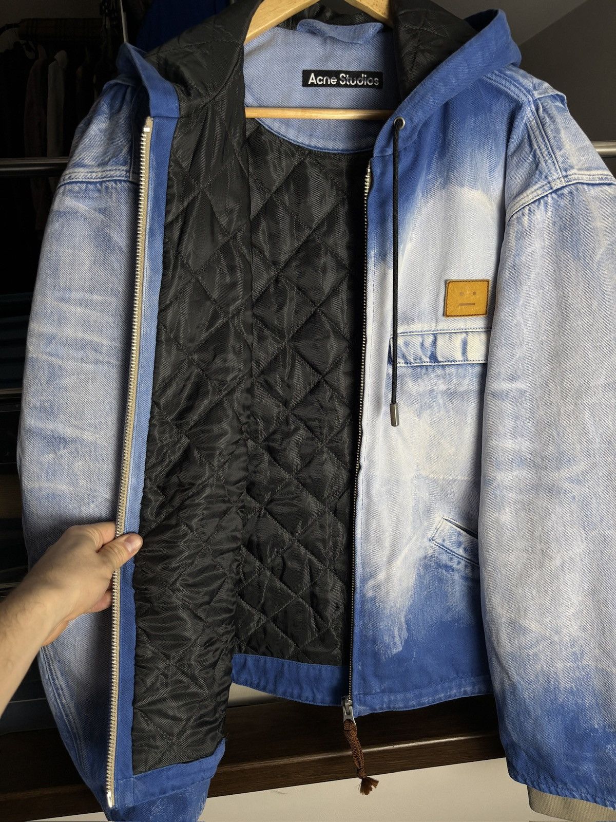 Acne Studios Acne Studios Sample Face Canvas Padded Bomber Jacket Size US M / EU 48-50 / 2 - 10 Thumbnail