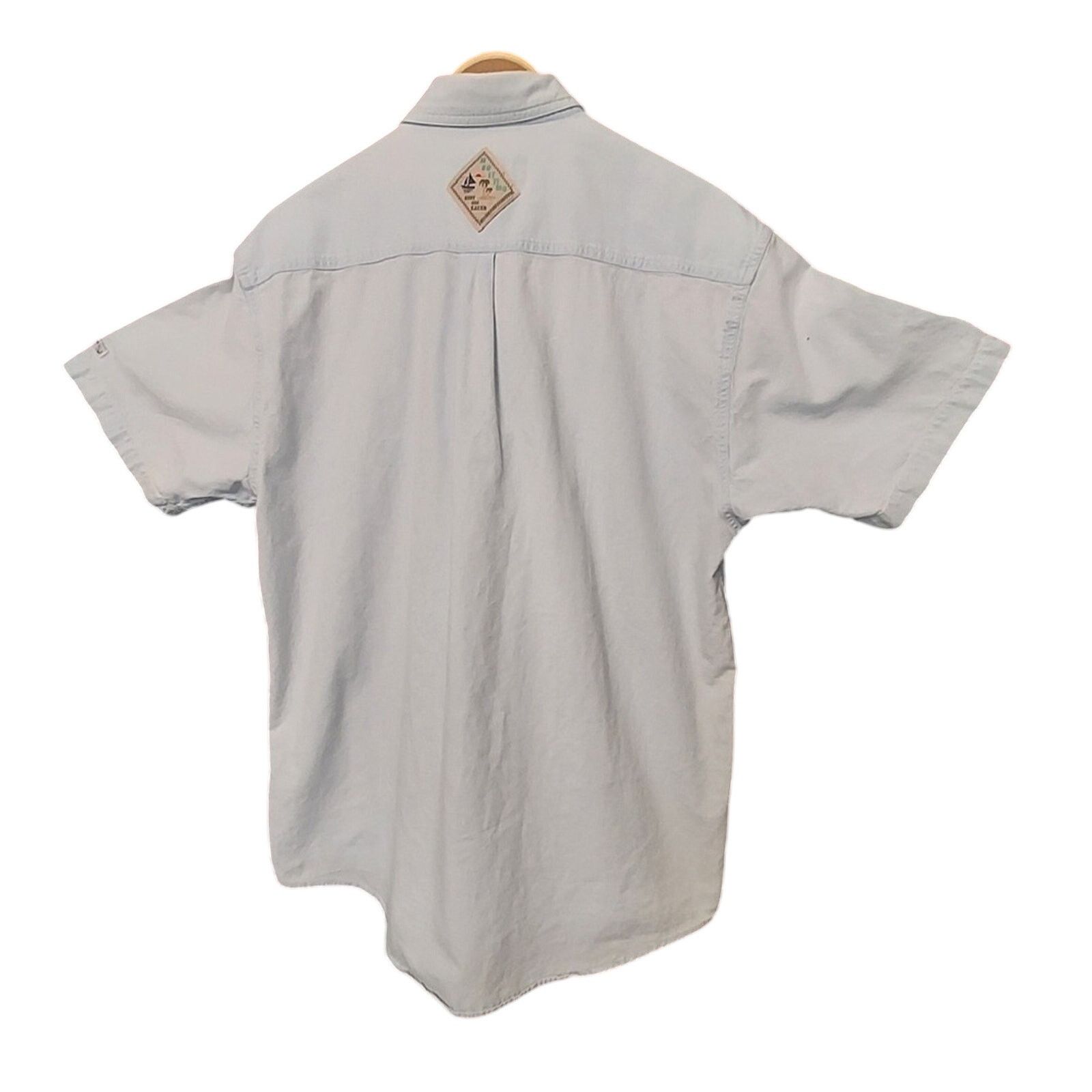 Other Andy and Karen Maritimmo Blue Button Up Front Pockets Shirt Size US M / EU 48-50 / 2 - 2 Thumbnail