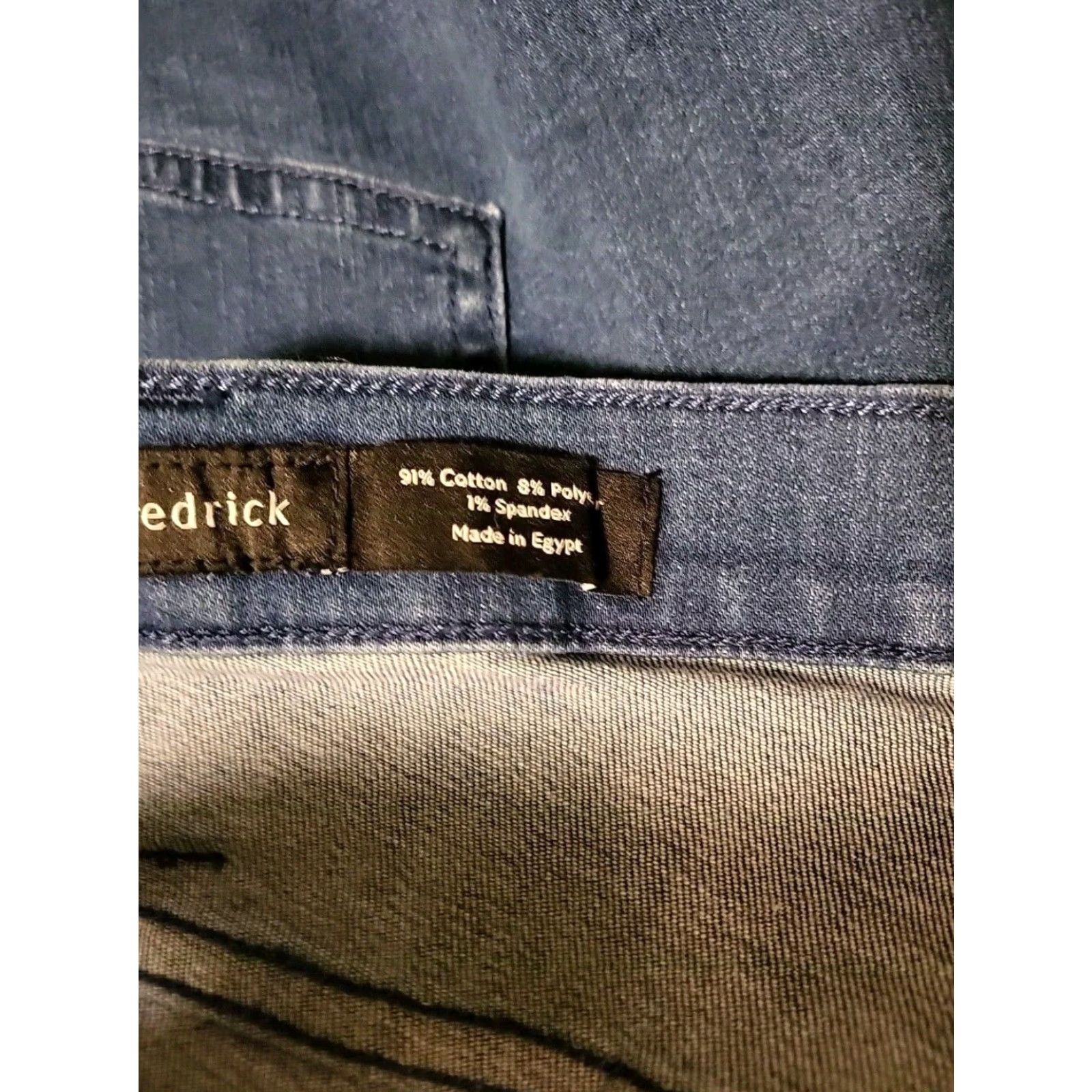 Vintage Paul Fredrick Jeans 42" X 34" Blue Cotton Blend Stretch NWT Size US 42 / EU 58 - 6 Thumbnail