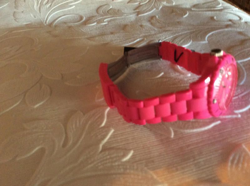 Designer LTD Watch - Womens Watch - Plastic pink strap watch Size ONE SIZE - 5 Thumbnail