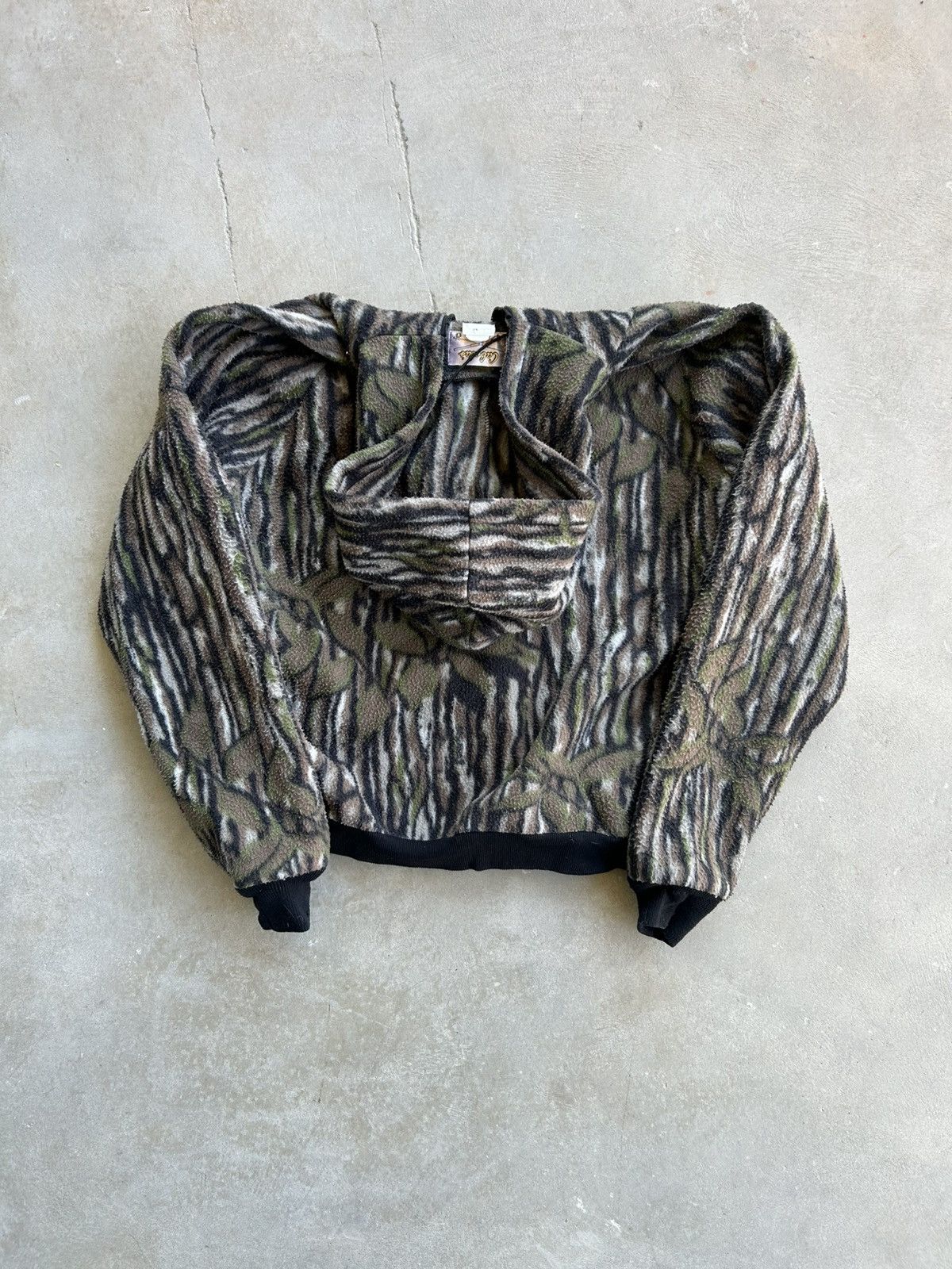 Realtree × Vintage Vintage Cabelas Fleece Hooded Jacket Size US L / EU 52-54 / 3 - 2 Thumbnail