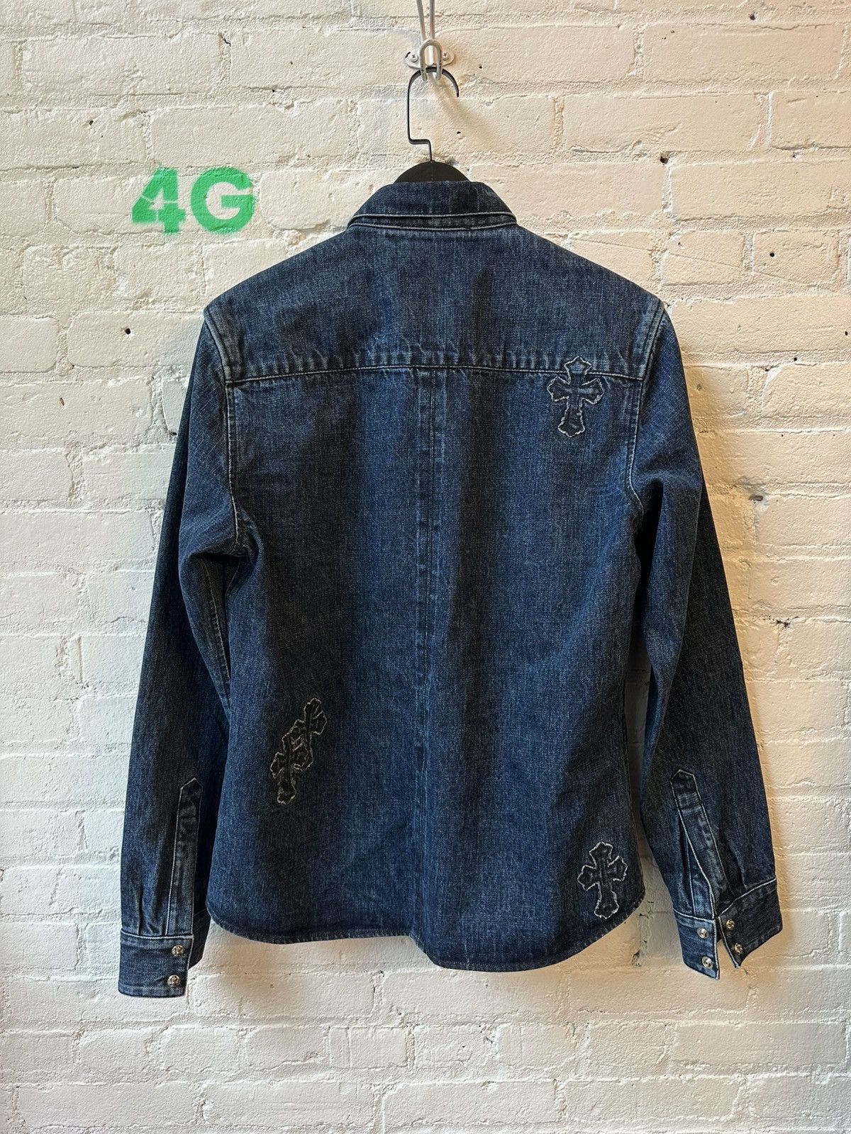 Chrome Hearts CHROME HEARTS DENIM PATCH WORK DOG JACKET Size US L / EU 52-54 / 3 - 5 Thumbnail