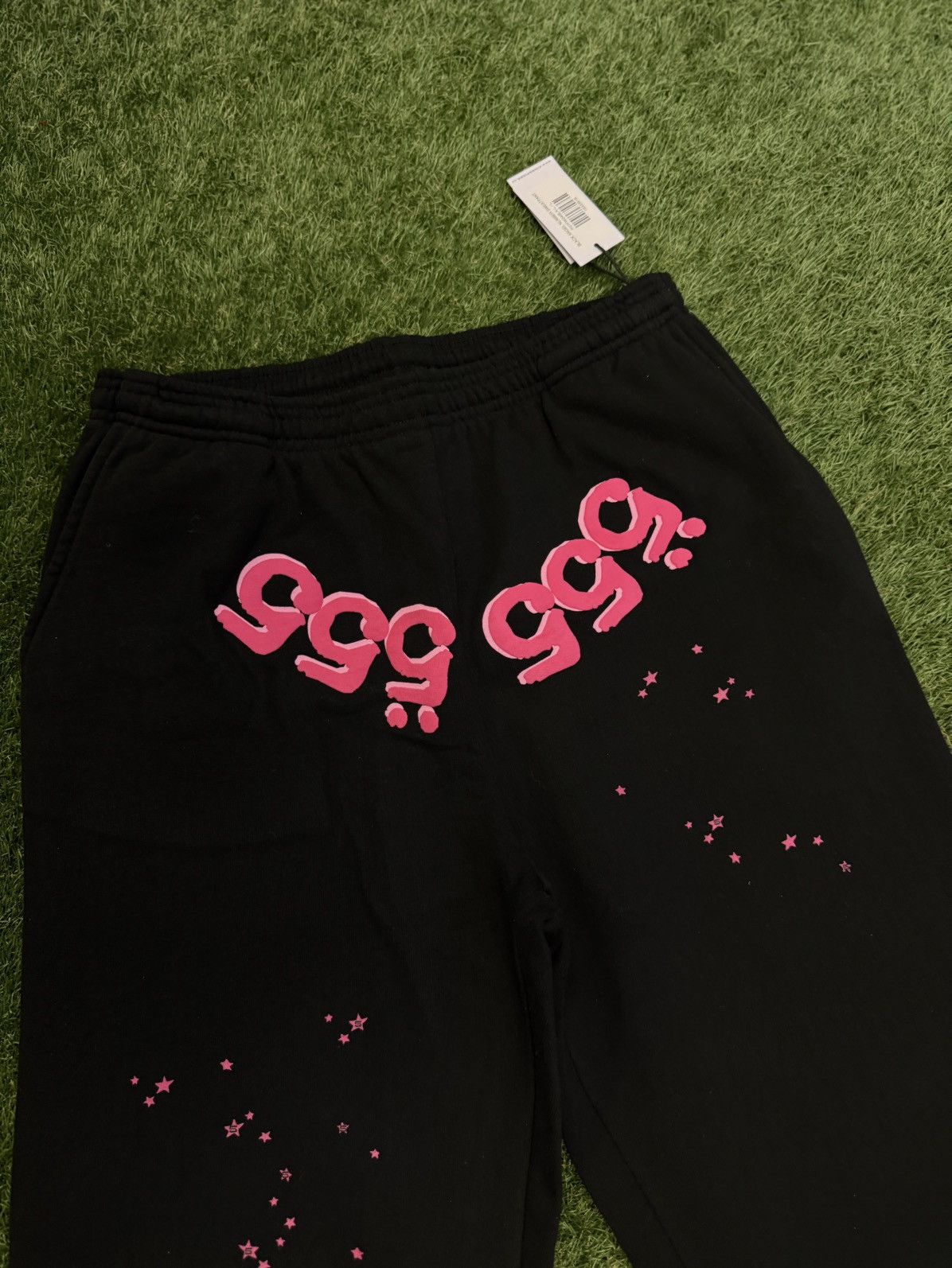 Sp5der Sp5der Worldwide Pink Black Sweatpants Size Large (NEW Size US 33 - 5 Thumbnail