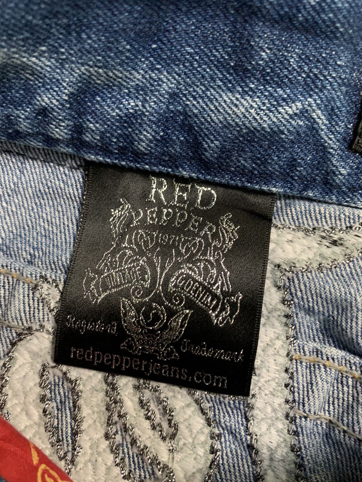 Tornado Mart RED PEPPER PUNK FADED & RUSTY JAPANESE DISTRESSED DENIM Size US 34 / EU 50 - 19 Thumbnail