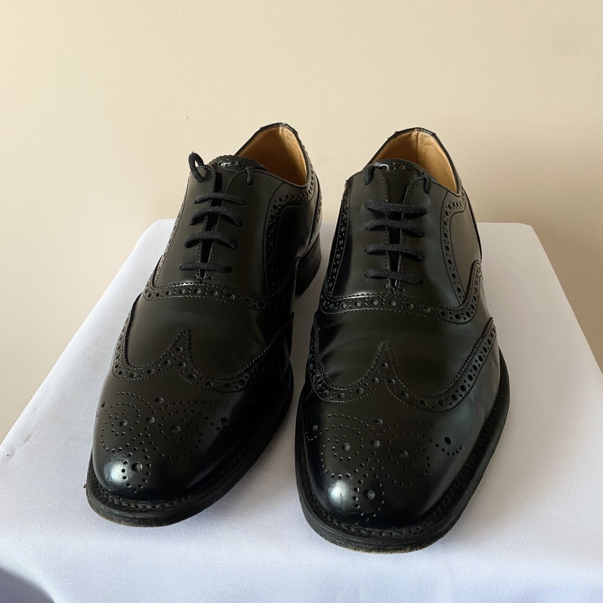 Cheaney Cheaney Broad Black Leather Casual Shoes Size UK 8 Size US 8 / EU 41 - 4 Thumbnail