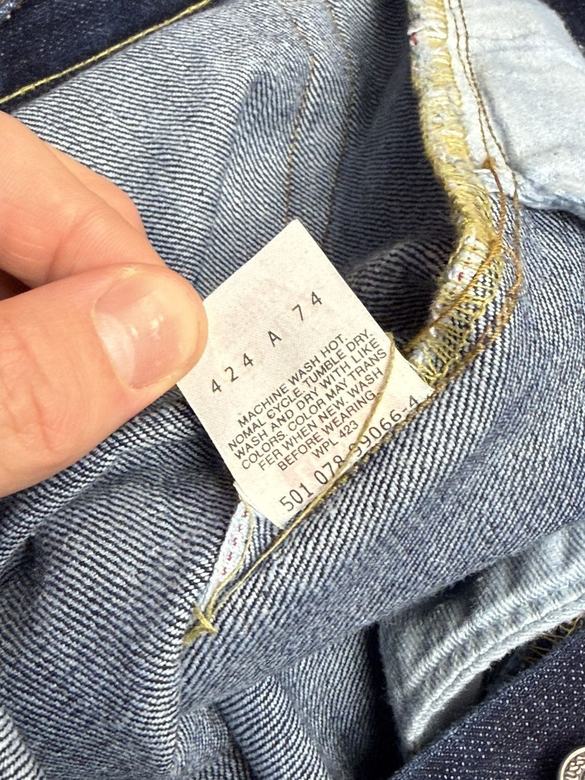 Levi's Vintage Levi's 501XX Jeans Selvedge Made In USA BootCut Size US 33 - 9 Thumbnail