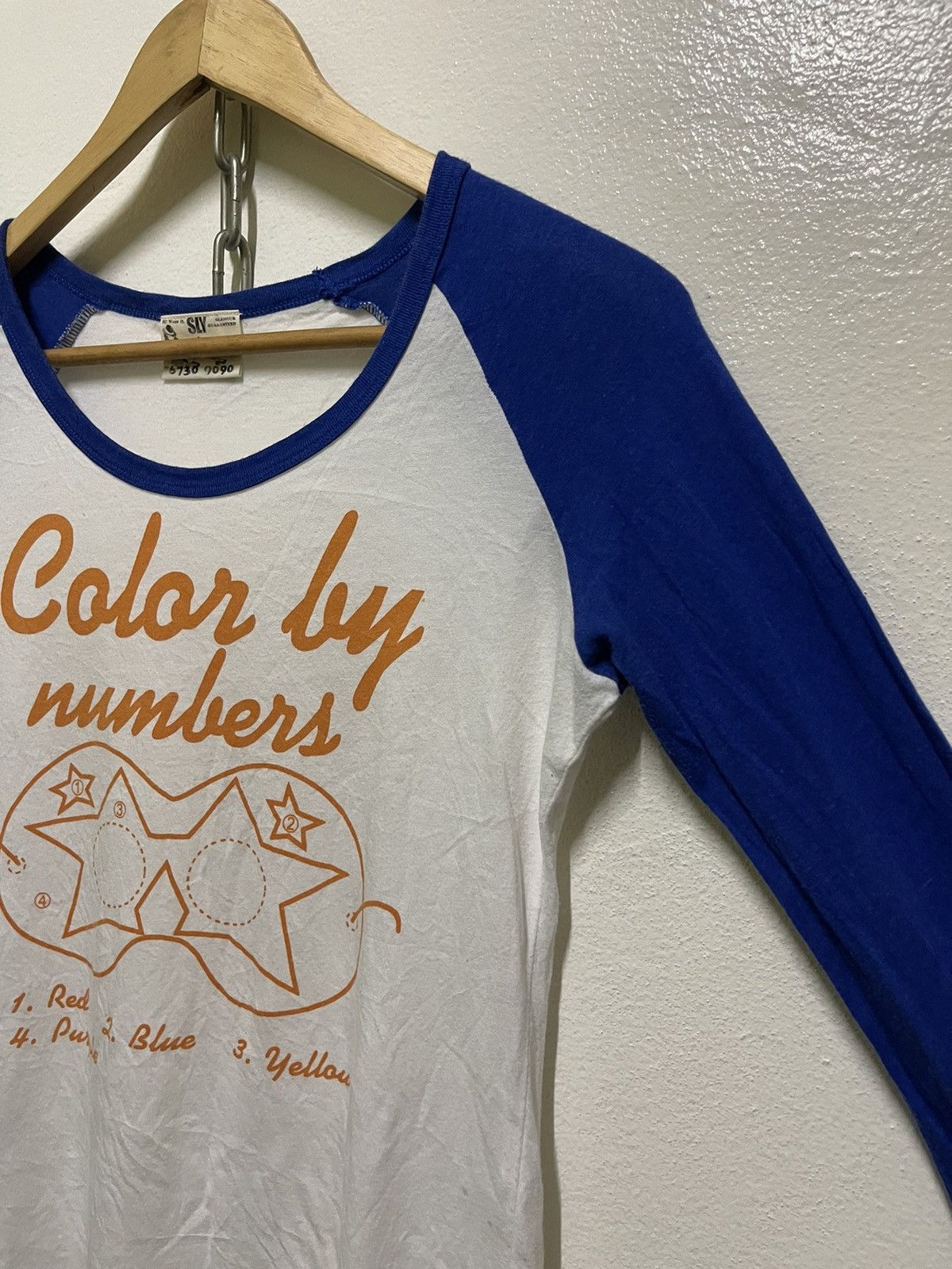 Japanese Brand Sly Color By Number Raglan Long Sleeve Japan Size M / US 6-8 / IT 42-44 - 4 Thumbnail