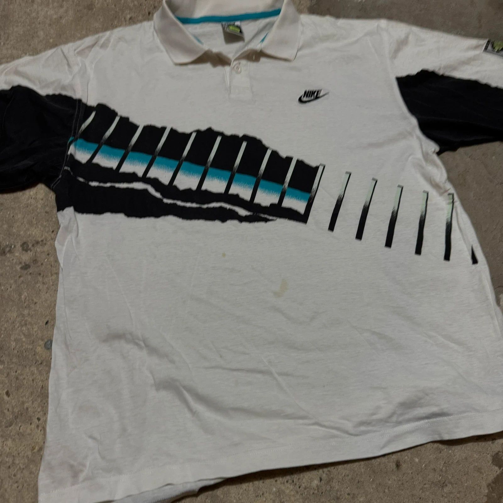 Nike Vintage nike Challenge court 90s polo Size US L / EU 52-54 / 3 - 3 Thumbnail