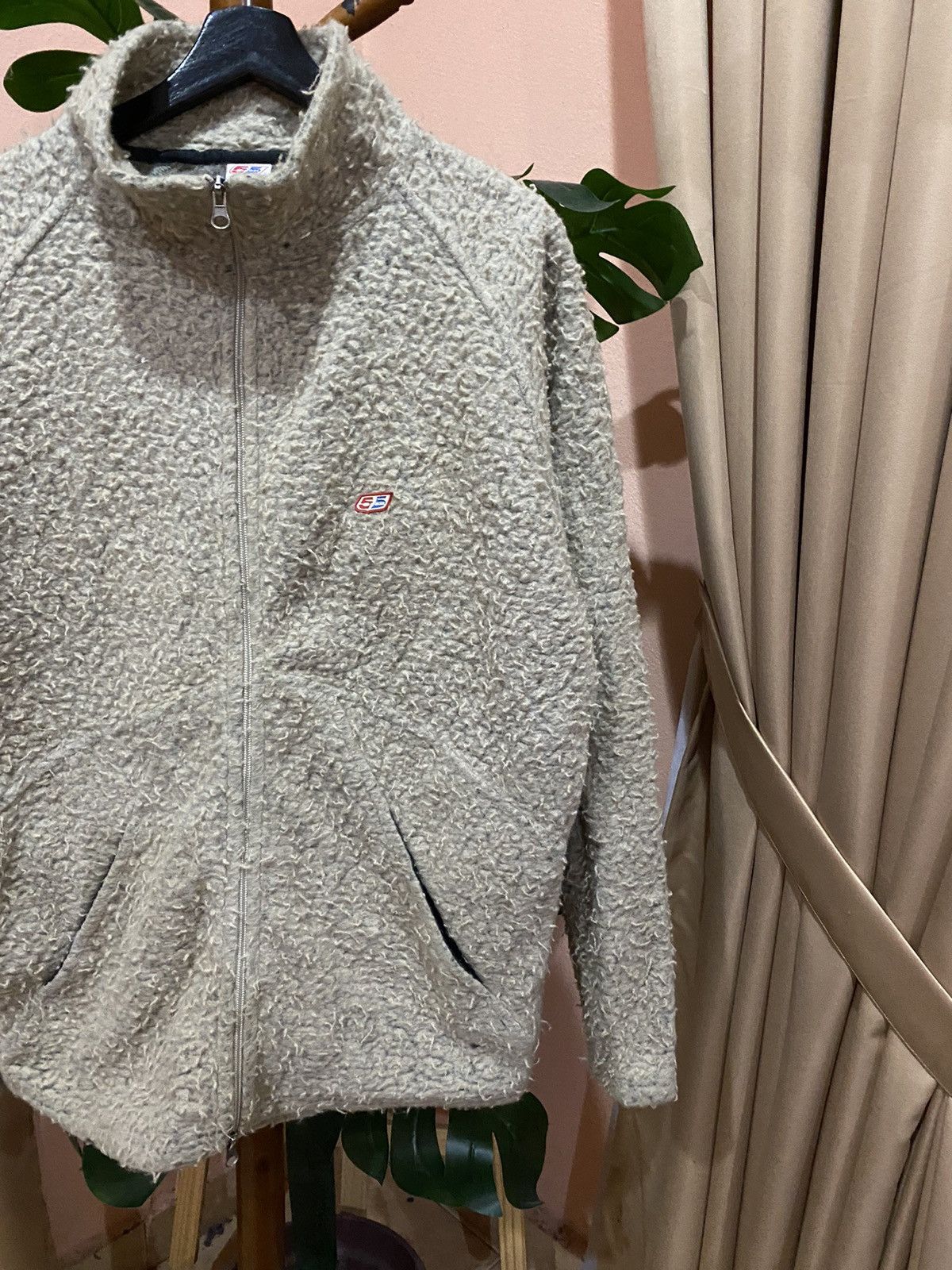 Diesel Vintage DSL Sherpa Fleece Jacket Beige Full-Zip Outdoor Size US M / EU 48-50 / 2 - 5 Thumbnail