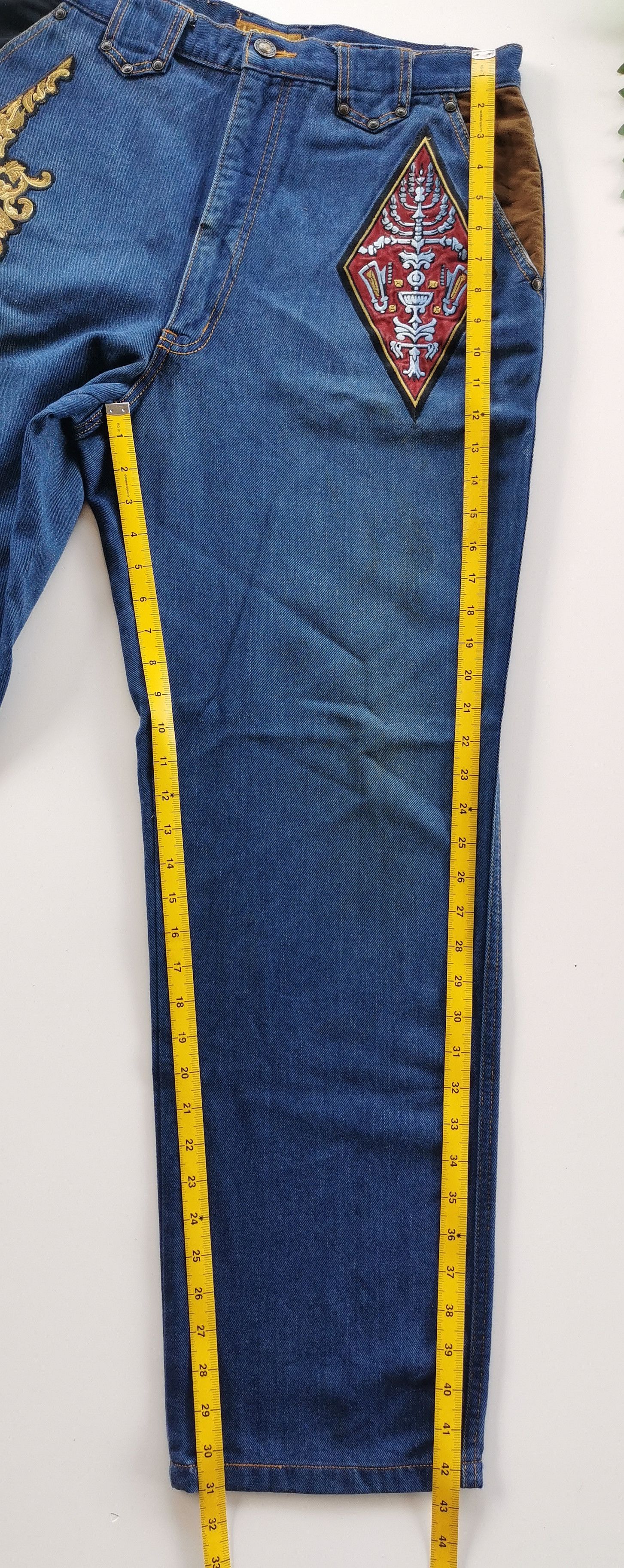 Lancel Vintage Lancel Paris Patches Rayon Denim Jeans Size US 33 - 13 Thumbnail