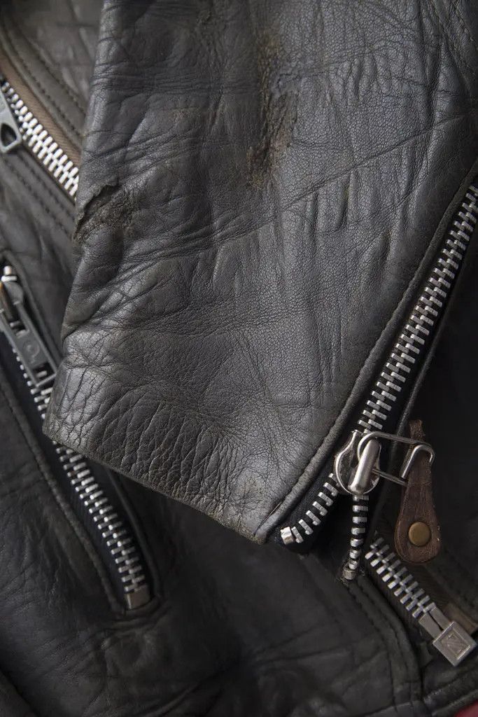 Vintage 1970's French leather racer jacket Size US M / EU 48-50 / 2 - 7 Thumbnail