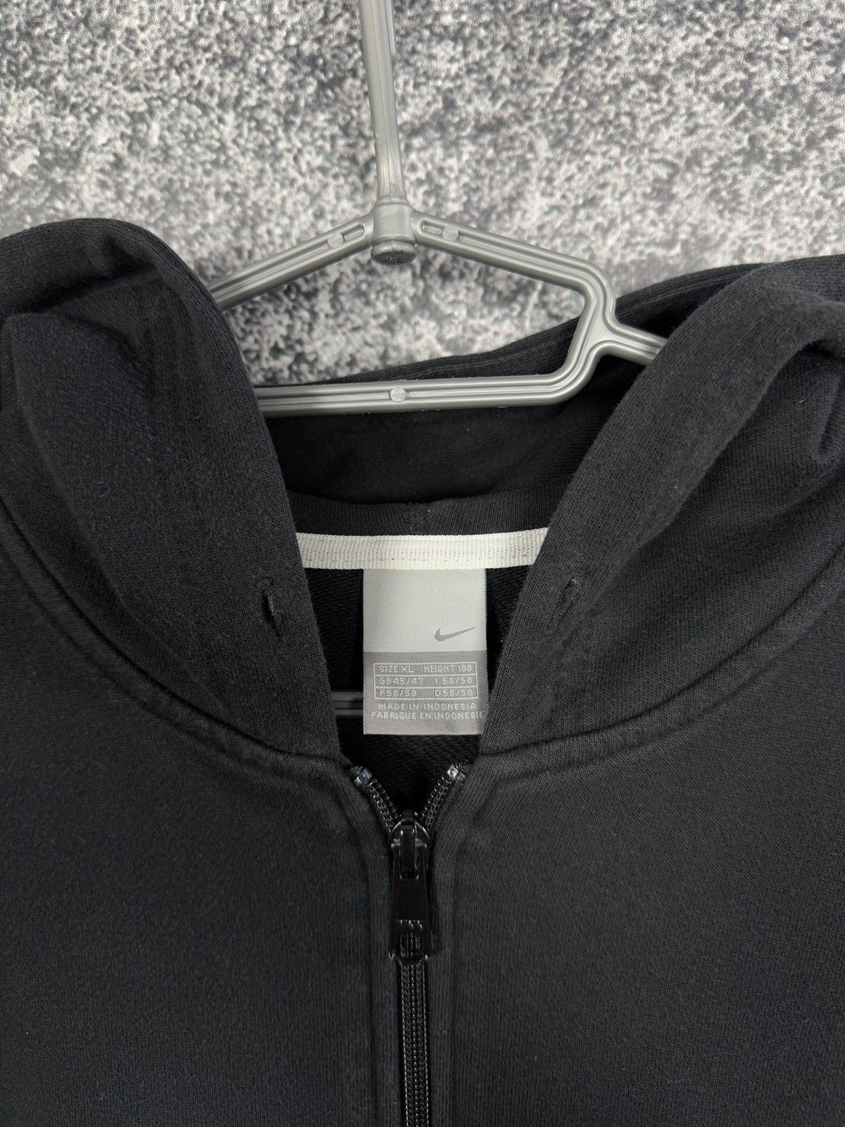 Nike Vintage Nike Air 72 Full Zip Black Hoodie Retro Size XL Size US XL / EU 56 / 4 - 9 Thumbnail