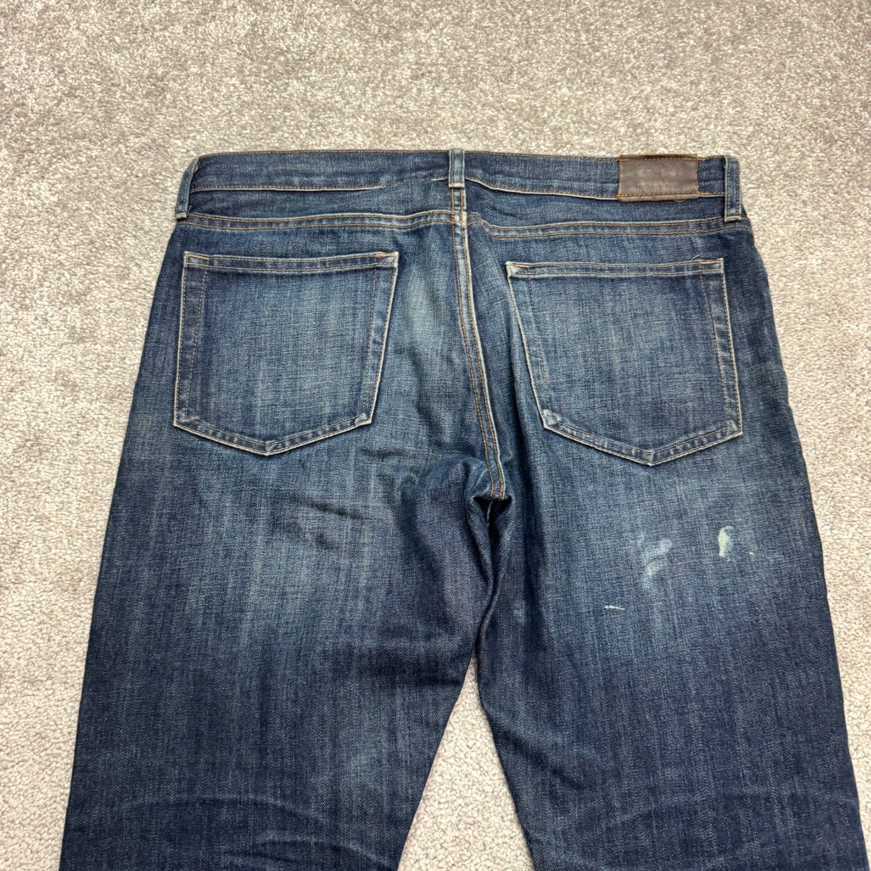 J.Crew J.Crew 770 Kaihara Denim Jeans Mens 32x32 Blue 100% Cotton Casual Straight Denim Jeans Mens 32x32 Blue Wool? Size US 32 / EU 48 - 5 Thumbnail