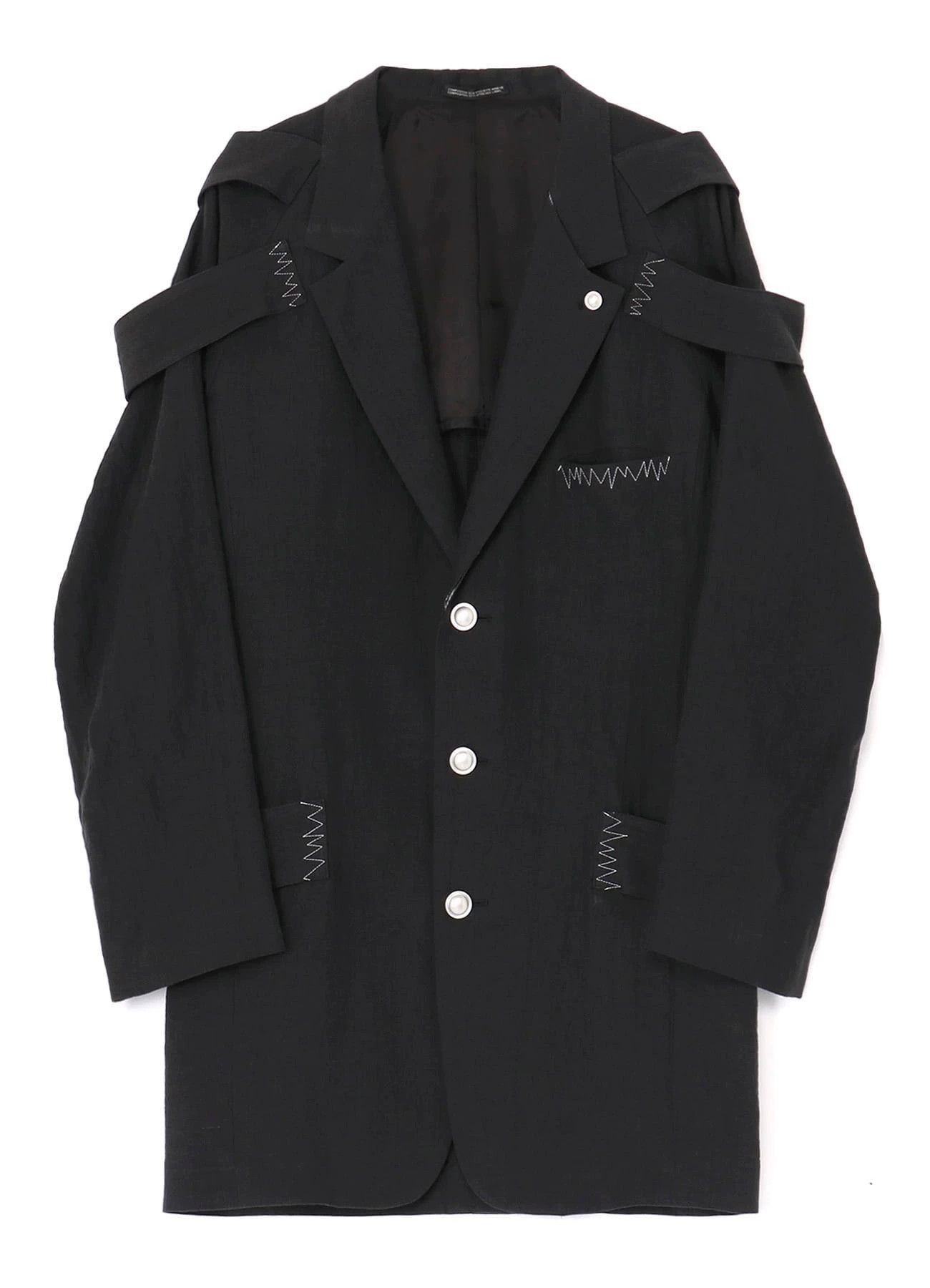 Yohji Yamamoto Yohji Yamamoto 24SS Belgian Linen Epaulet Silver Button Size US M / EU 48-50 / 2 - 2 Thumbnail
