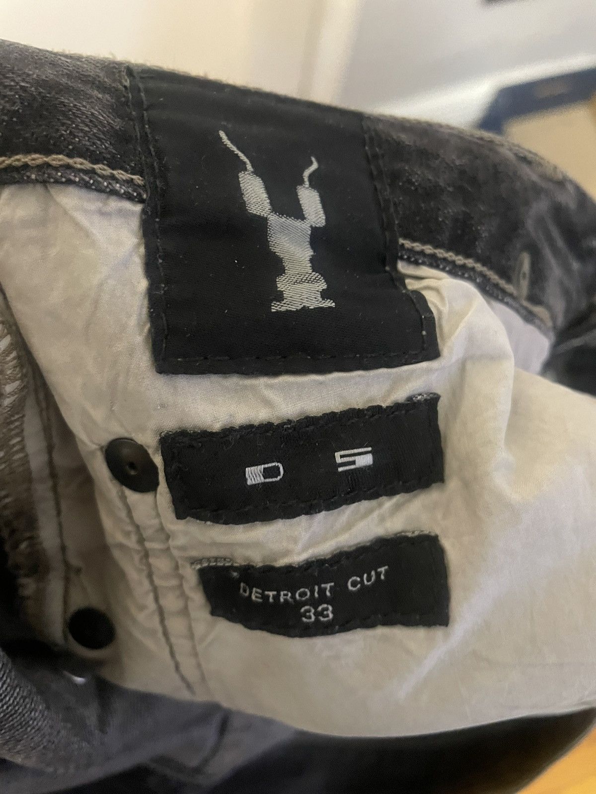 Rick Owens Rick Owens Detroit Cut Dust Denim Size US 33 - 4 Thumbnail