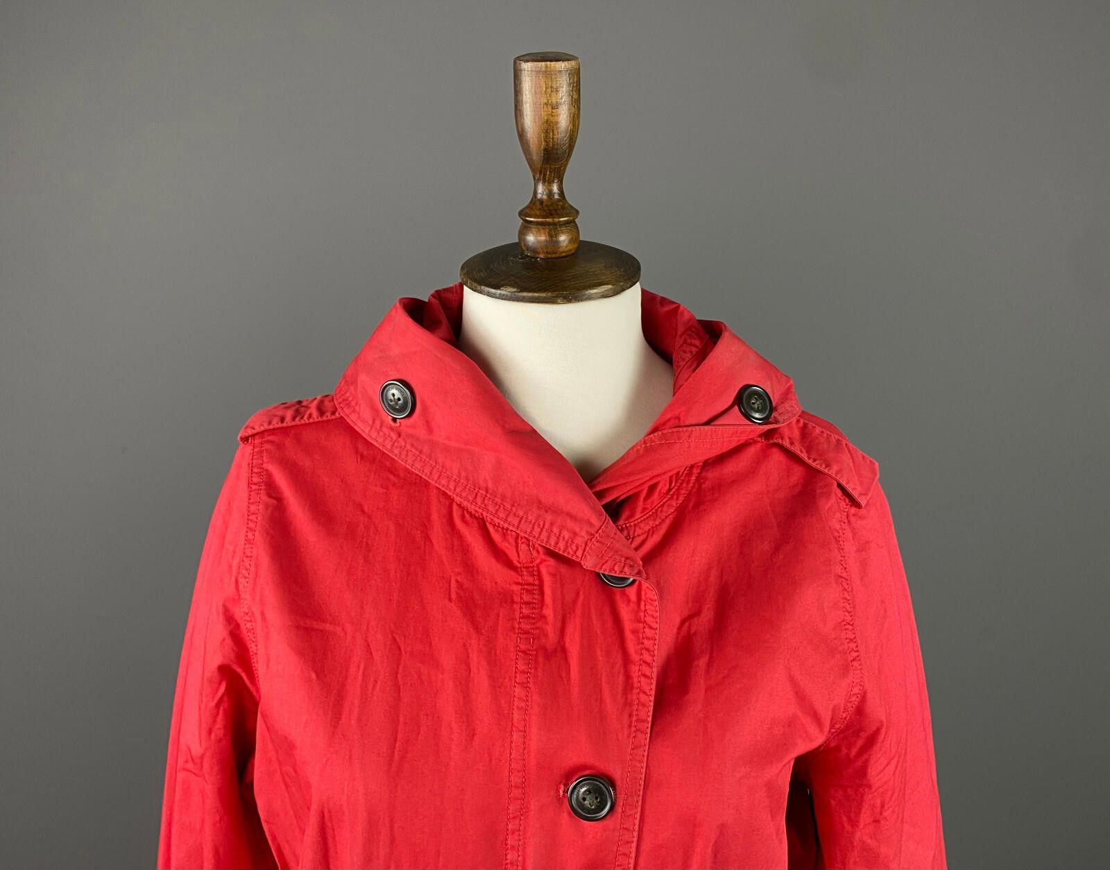 Woolrich Woolen Mills Woolrich Red Button Down Hooded Parka Coat Jacket Size M Size M / US 6-8 / IT 42-44 - 2 Thumbnail