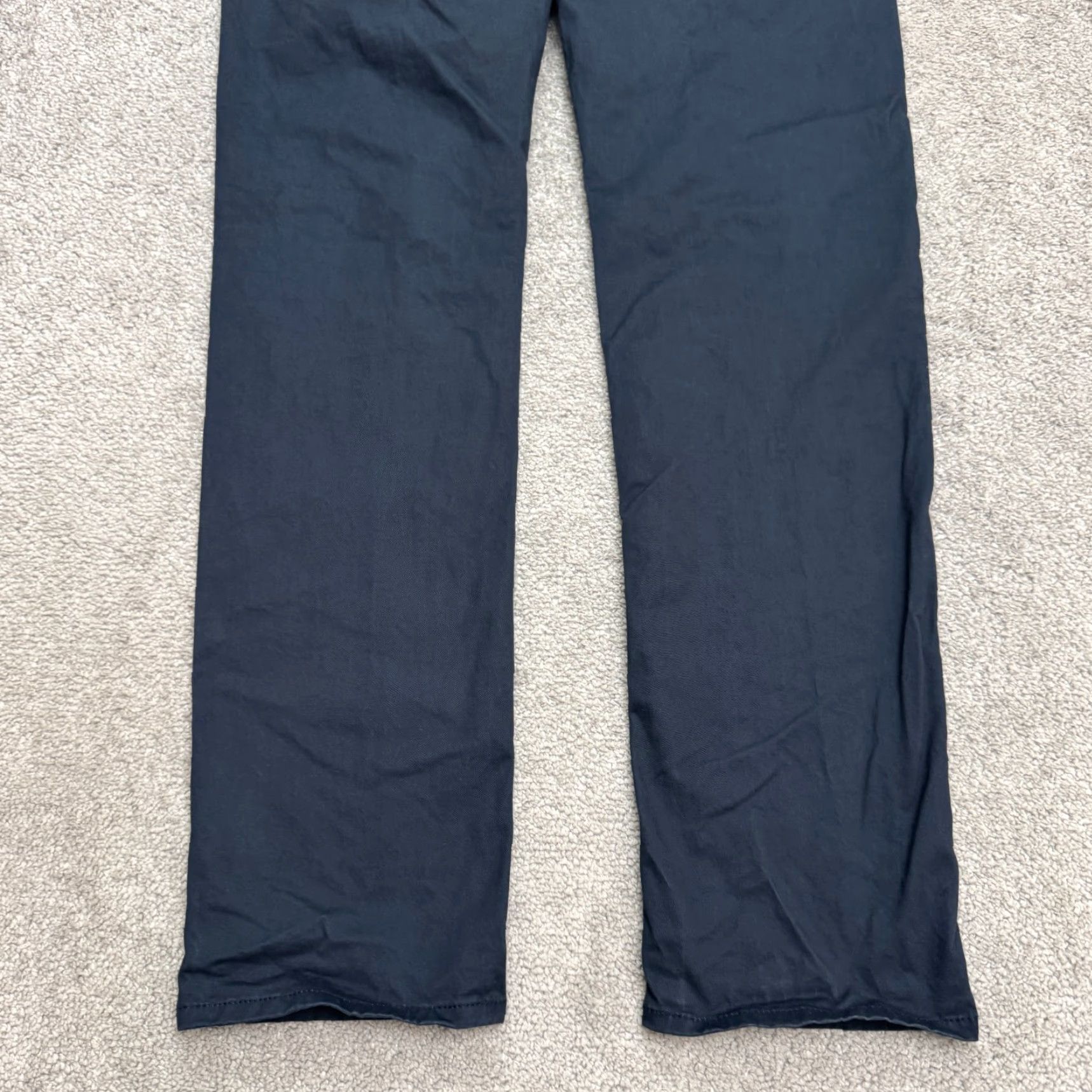 Farah Farah Men's 32x32 Chino Pants Straight Leg Navy Blue Flat Front Cotton Classic Size US 32 / EU 48 - 4 Thumbnail