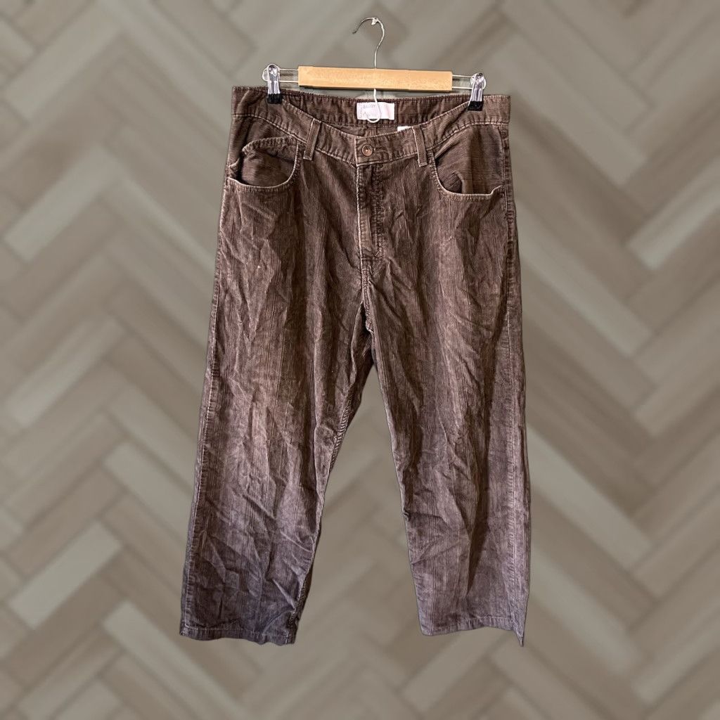Levi's VINTAGE Levi's Silvertab Corduroy Pant Men 34x32 Brown Straight Levis Silvertab 90s Mens Pants Size US 34 / EU 50 - 1 Thumbnail