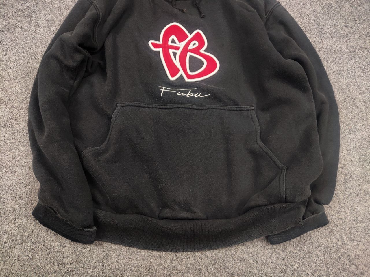 Fubu Vintage Fubu Embroidered Rap Y2K Faded Black Hoodie Hip Hop Size US S / EU 44-46 / 1 - 6 Thumbnail