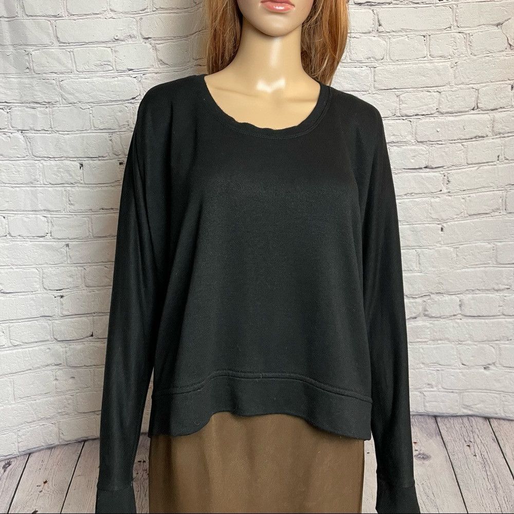 Alexander Wang Alexander Wang Black Sweatshirt Hi-Low Size M Size M / US 6-8 / IT 42-44 - 2 Thumbnail