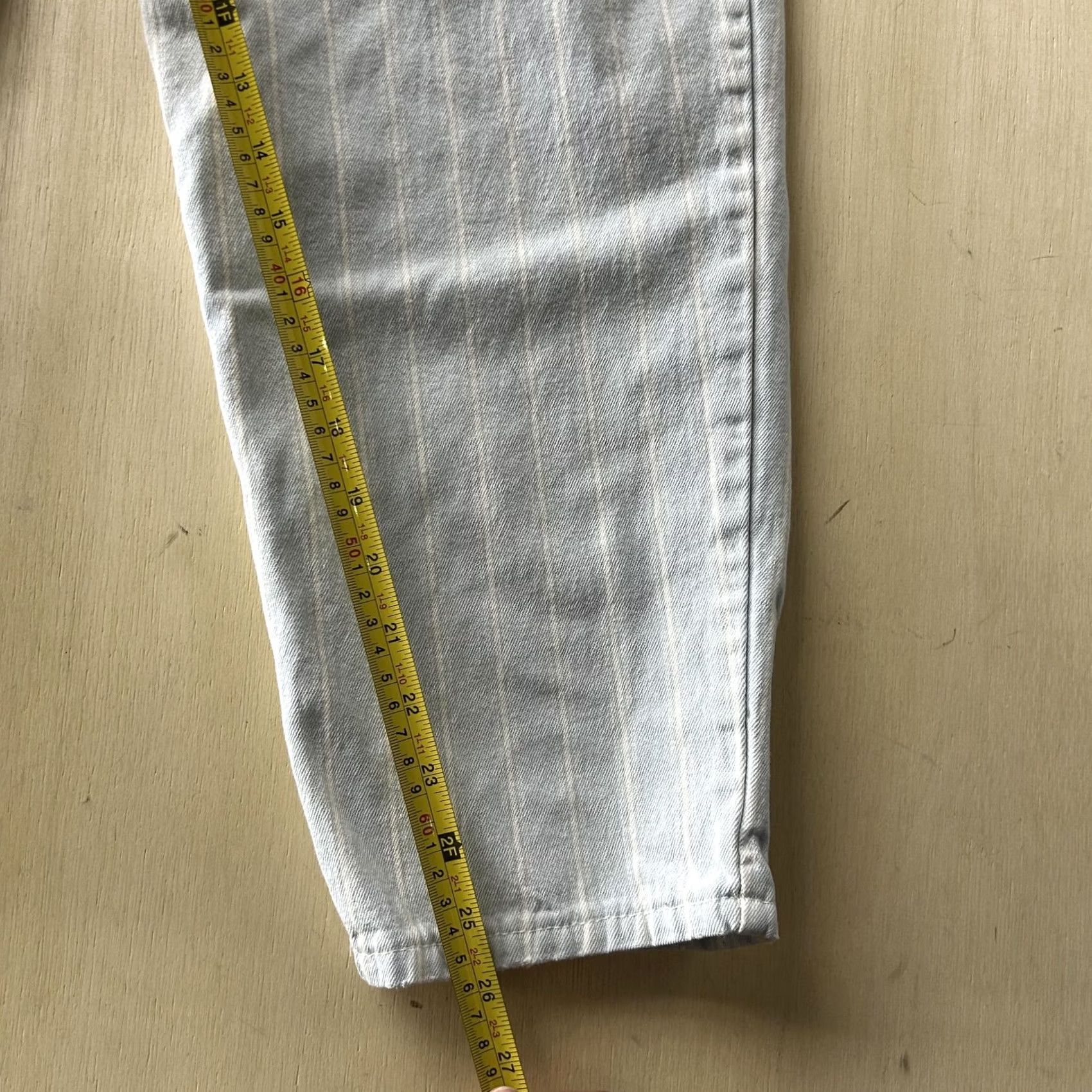 Vintage VINTAGE Fancy Props Sweatpants Womens Small Gray Stripe Elastic Waist USA Pants Size 28" / US 6 / IT 42 - 6 Thumbnail