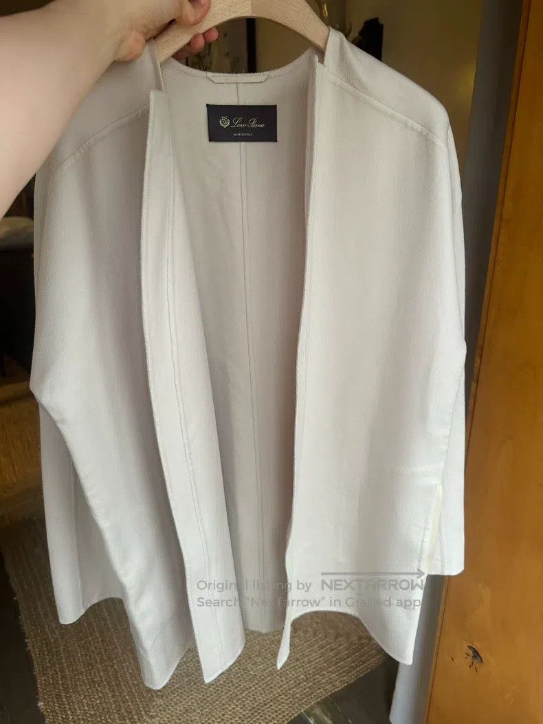 Loro Piana Loro Piana Beige Cashmere Coat, 100% Cashmere Fabric, with Size S / US 4 / IT 40 - 1 Thumbnail