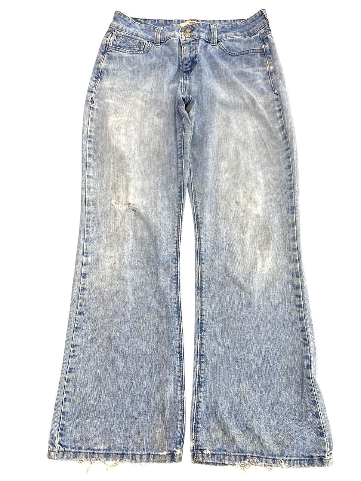 Levi's Vintage YTK Levi’s Hairy Leg Flare Soft Jeans Size US 31 - 1 Thumbnail