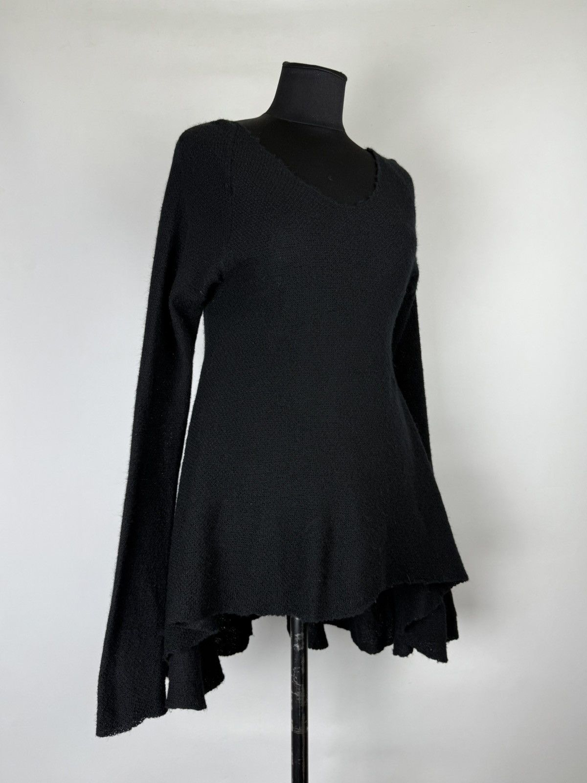 Rundholz Rundholz Dip Long Sleeve Cashmere Asymmetrical Dress Size S / US 4 / IT 40 - 3 Thumbnail