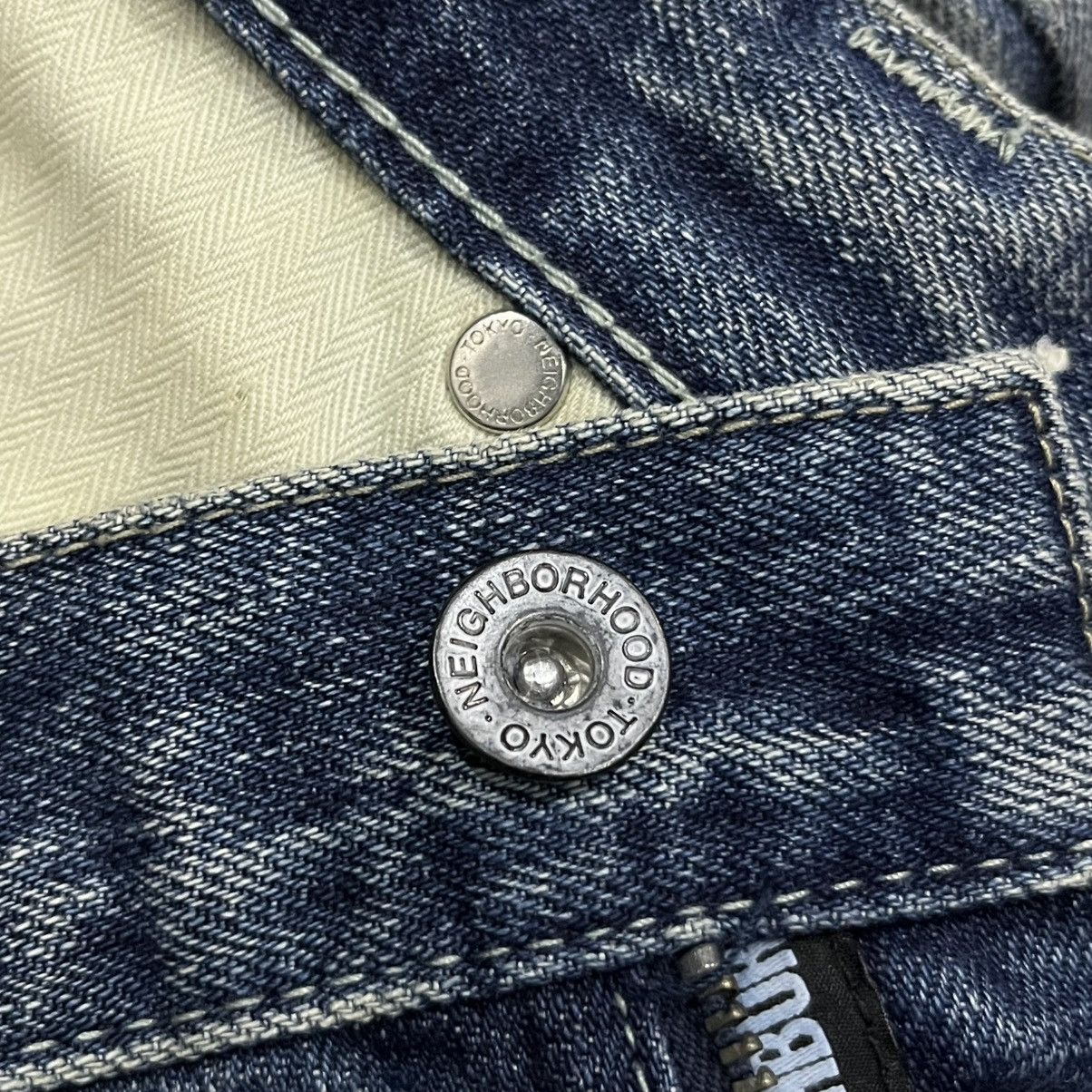 Neighborhood Neighborhood DP-Mid Distressed Selvedge Denim Pants Size US 33 - 13 Thumbnail