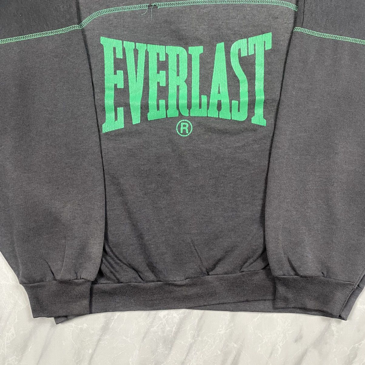 Everlast Vintage 90s Everlast Boxing Sunfaded Boxy Crewneck Size US L / EU 52-54 / 3 - 3 Thumbnail